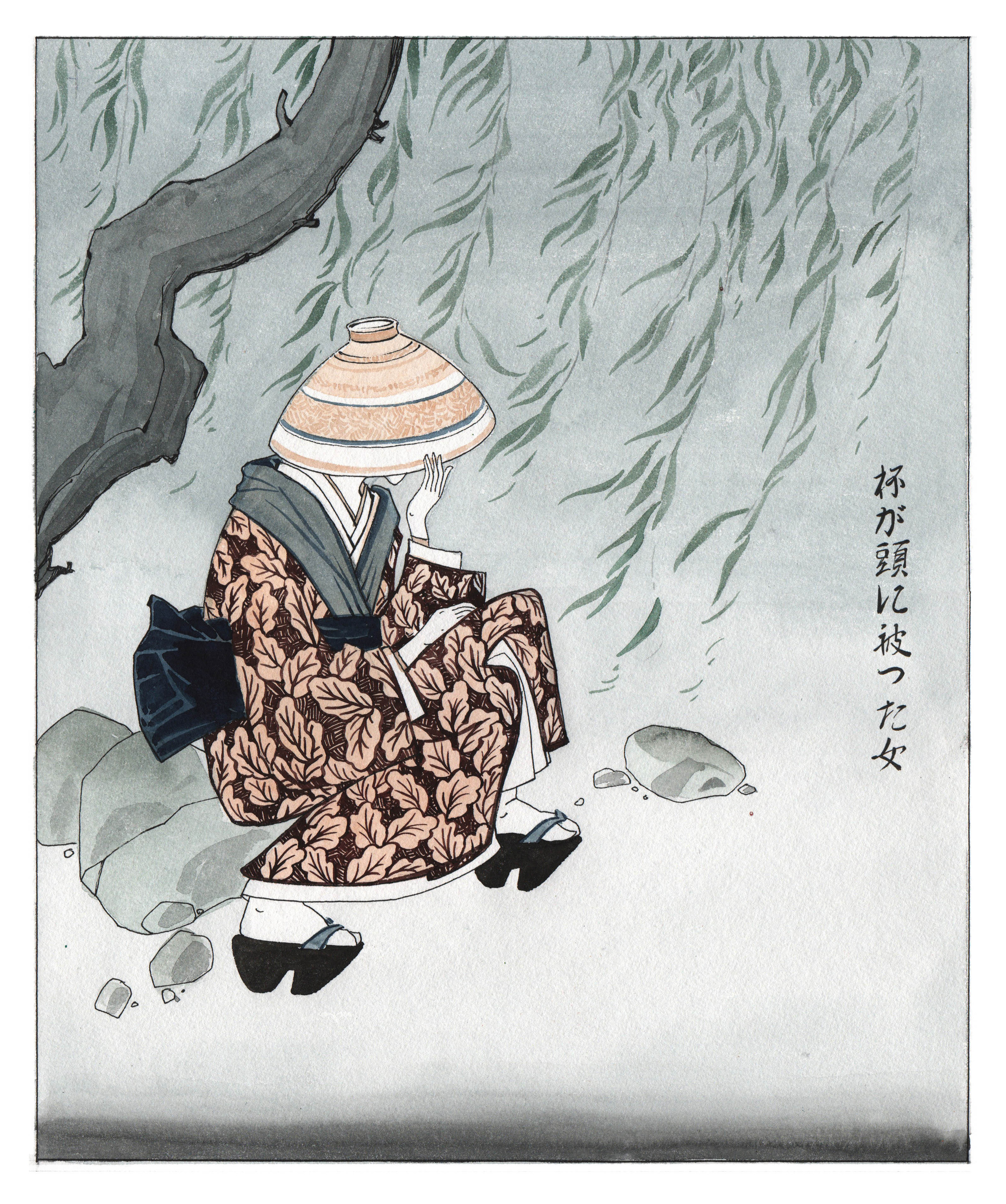 Ten evenings. Japanese folk tales. Artist Anna Khopta. Oil and Acrylic Paintings. Moscow