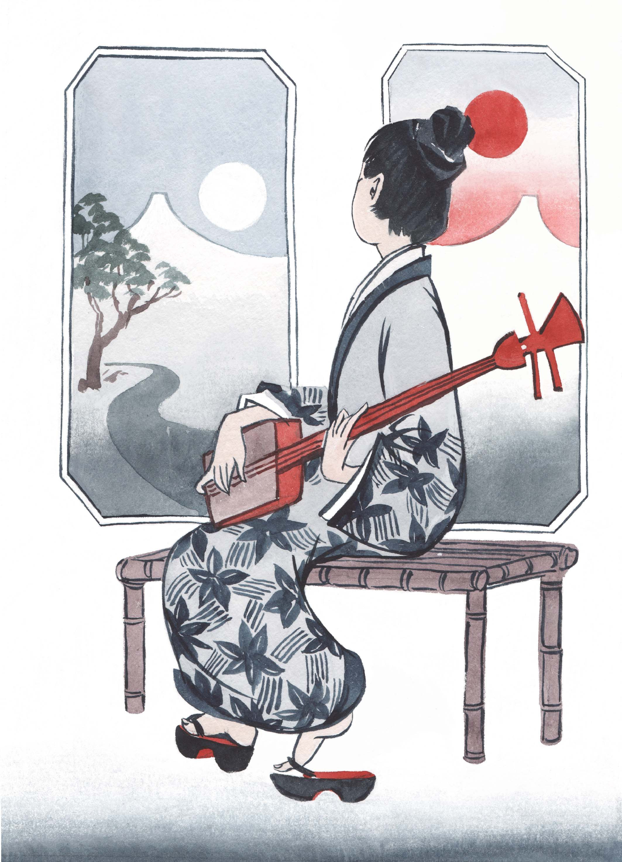 С. Эззиати «Песни Айнов» сборник стихотвоений. Художник Анна Хопта