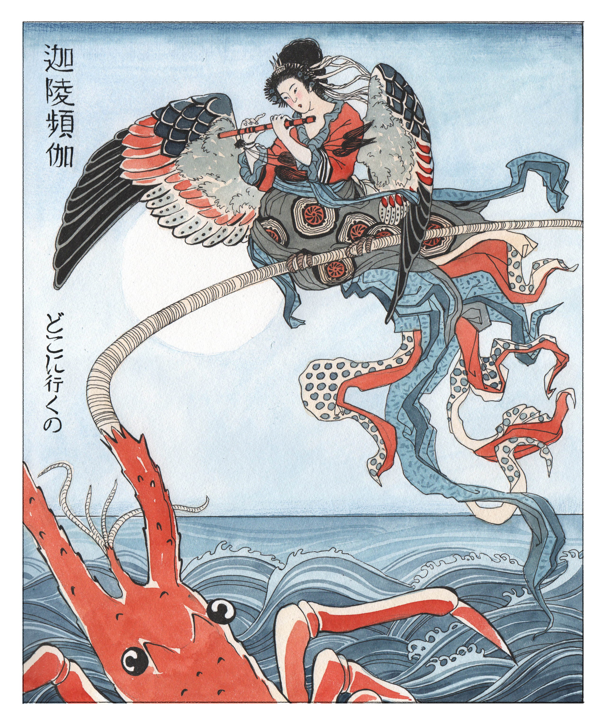 Ten evenings. Japanese folk tales. Artist Anna Khopta. Oil and Acrylic Paintings. Moscow