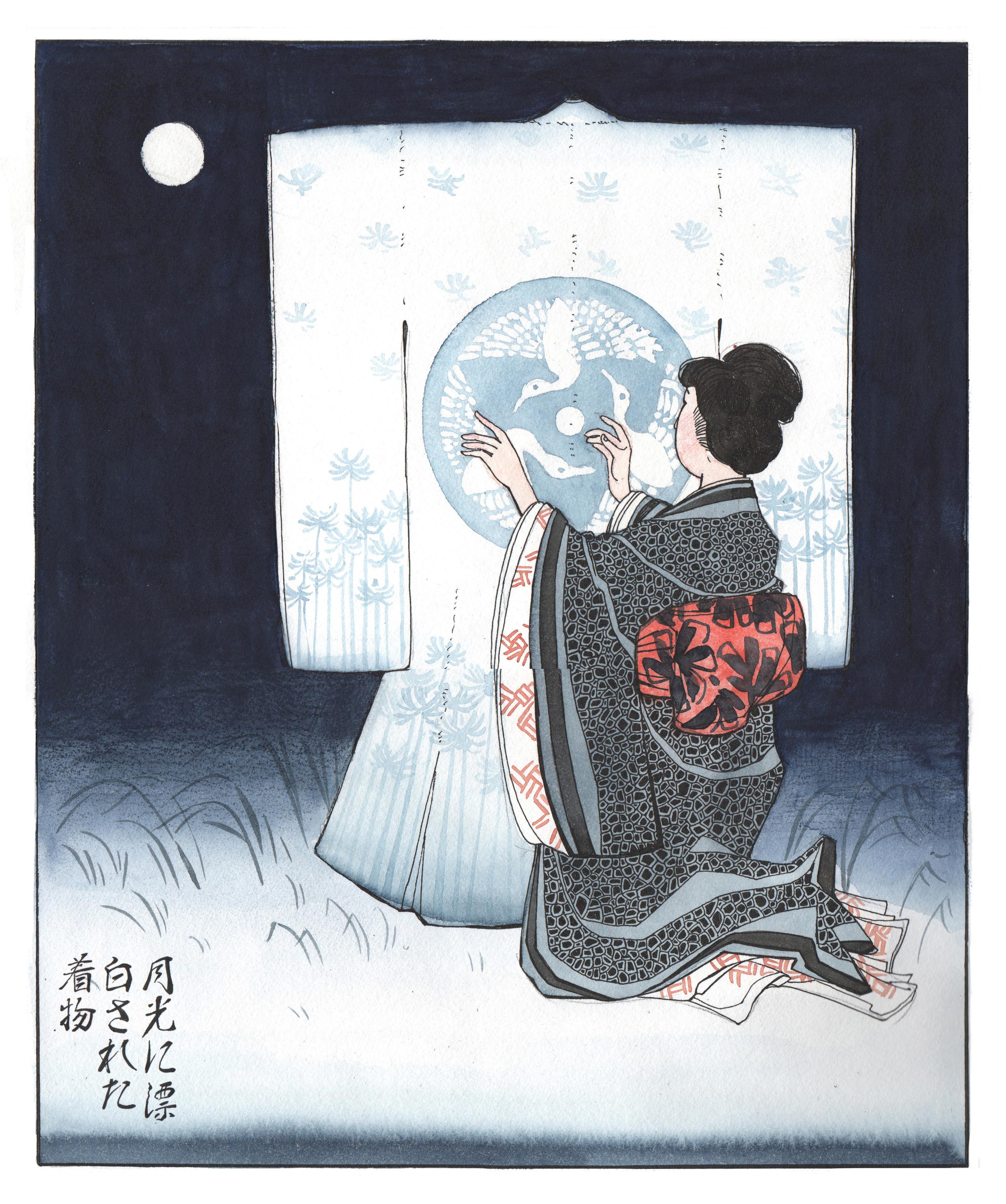 Ten evenings. Japanese folk tales. Artist Anna Khopta. Oil and Acrylic Paintings. Moscow