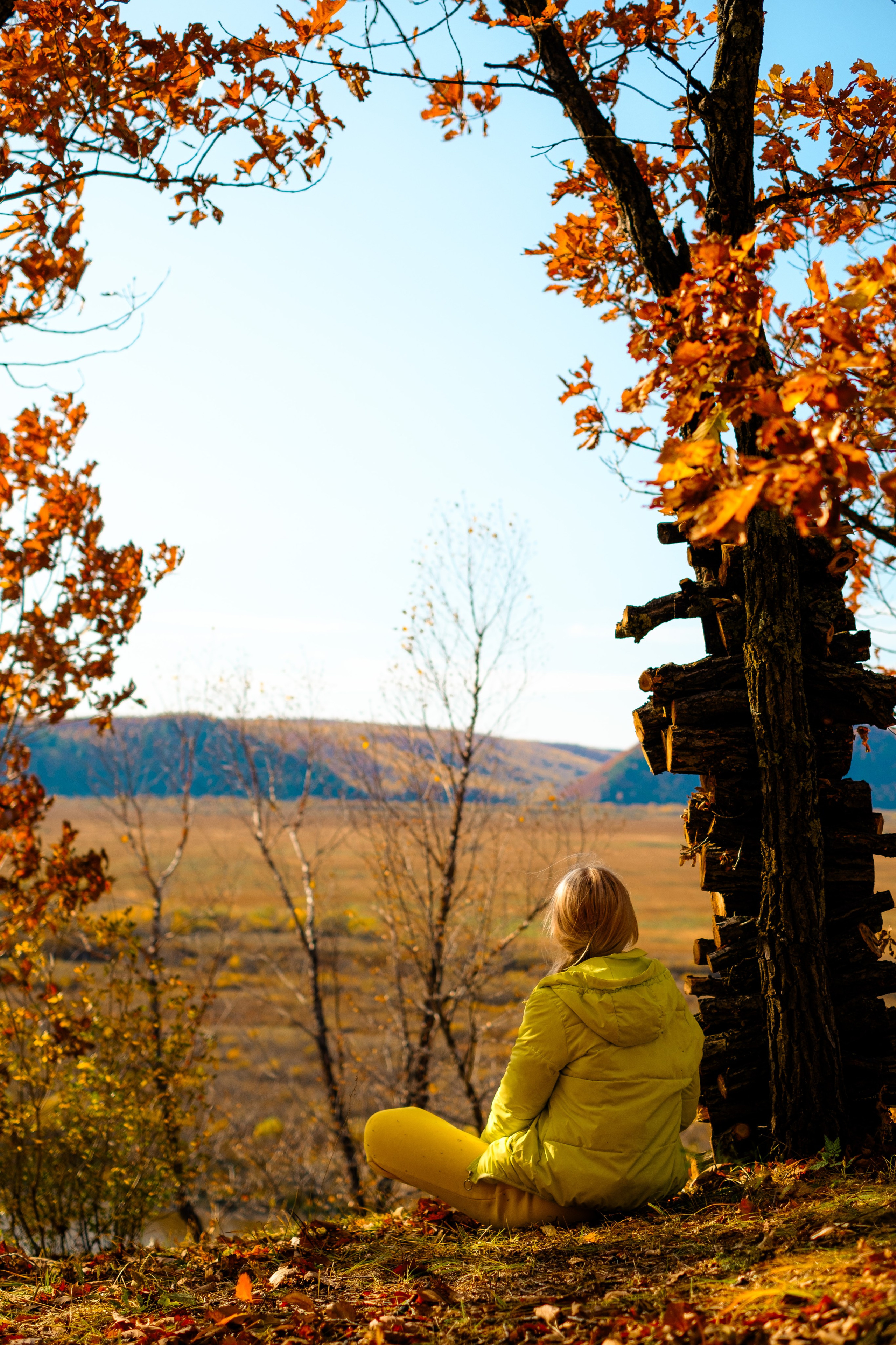 Михайловские столбы осенью. Фотограф Благовещенска Яна