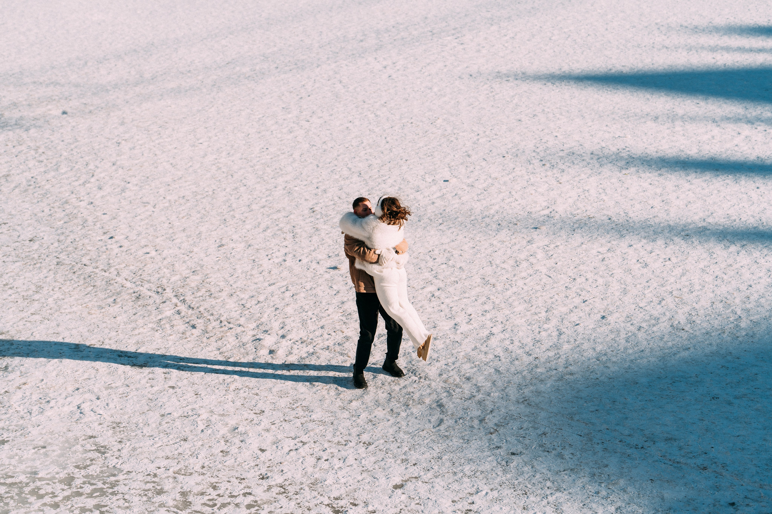 Лавстори на льду по рекам и каналам Санкт-Петербурга