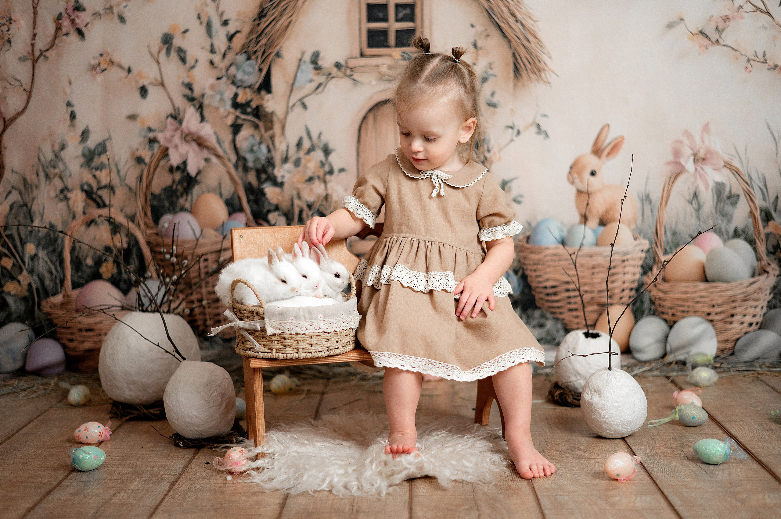 Фотопроект с кроликами. Фотограф новорожденных, семейный, женский фотограф Сургут Юлия Шумкова