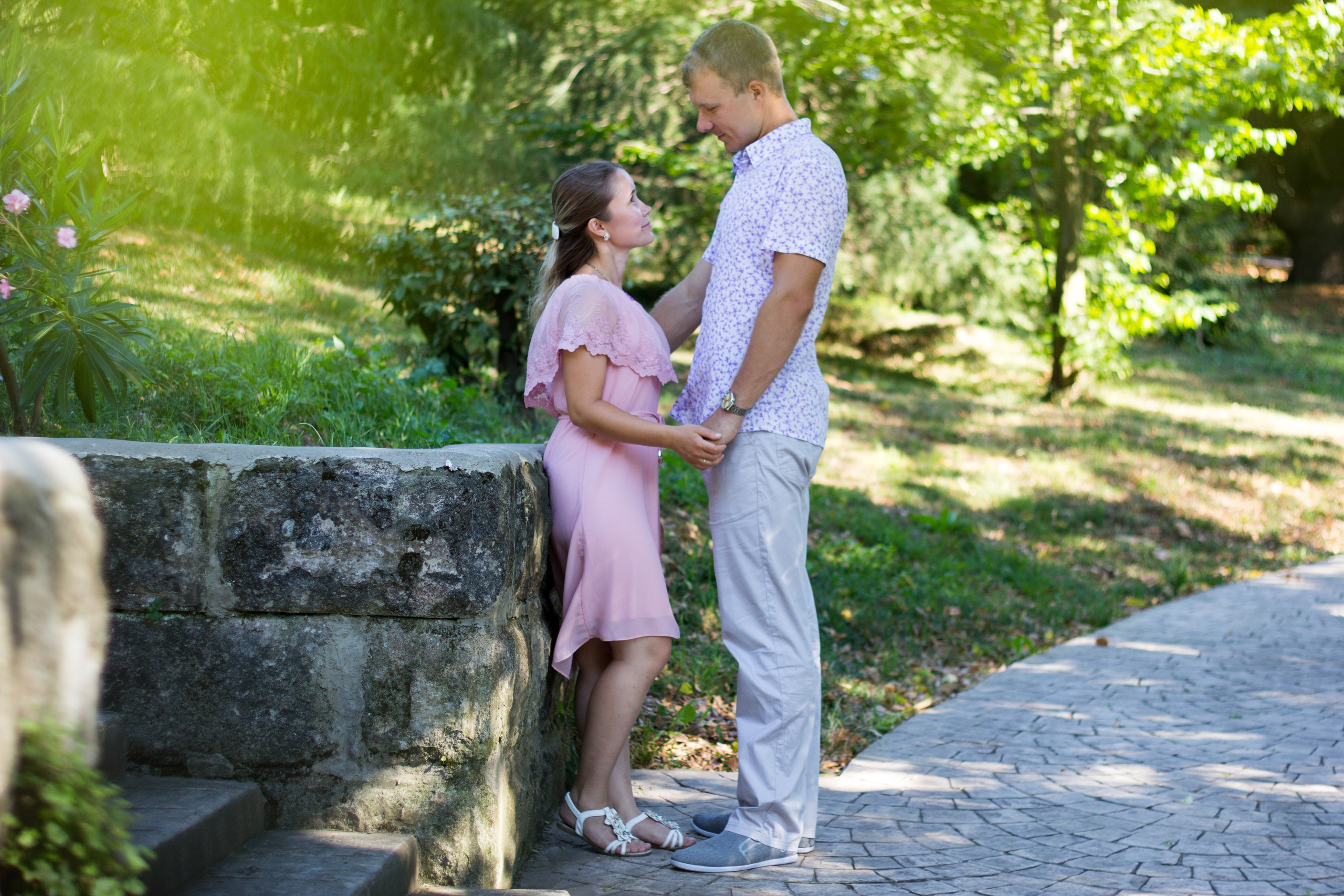 Семейная фотосессия в парке. Фотограф в Сочи Тиунова Маргарита и Тиунов Евгений