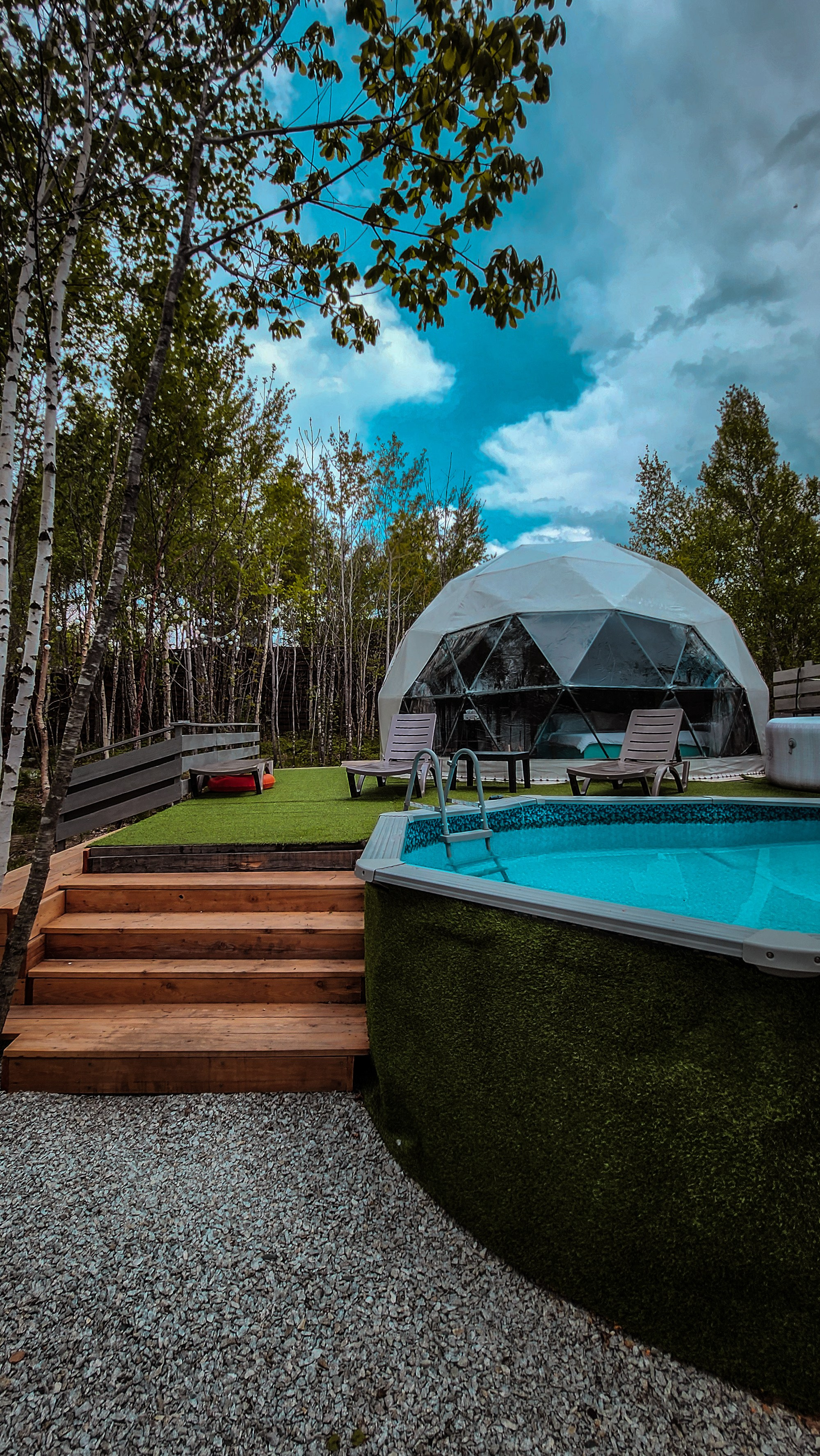 Геокупол фото. Вгости. Посуточная аренда дома во Владивостоке, баня с чаном. Теплый бассейн, геокупол. Аренда дома во Владивостоке, Надеждинском районе