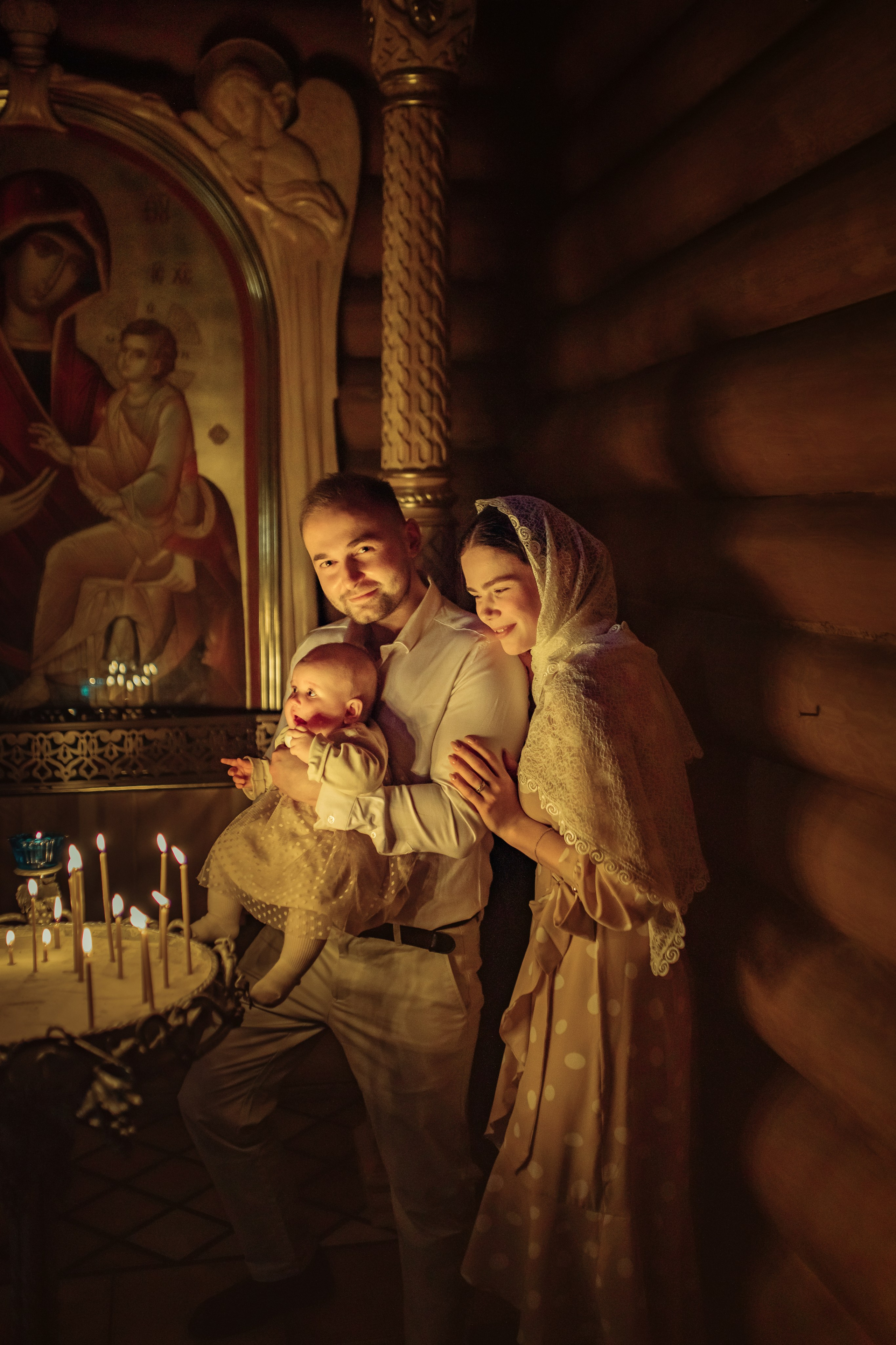 Таинство крещения Софии, апрель 2024