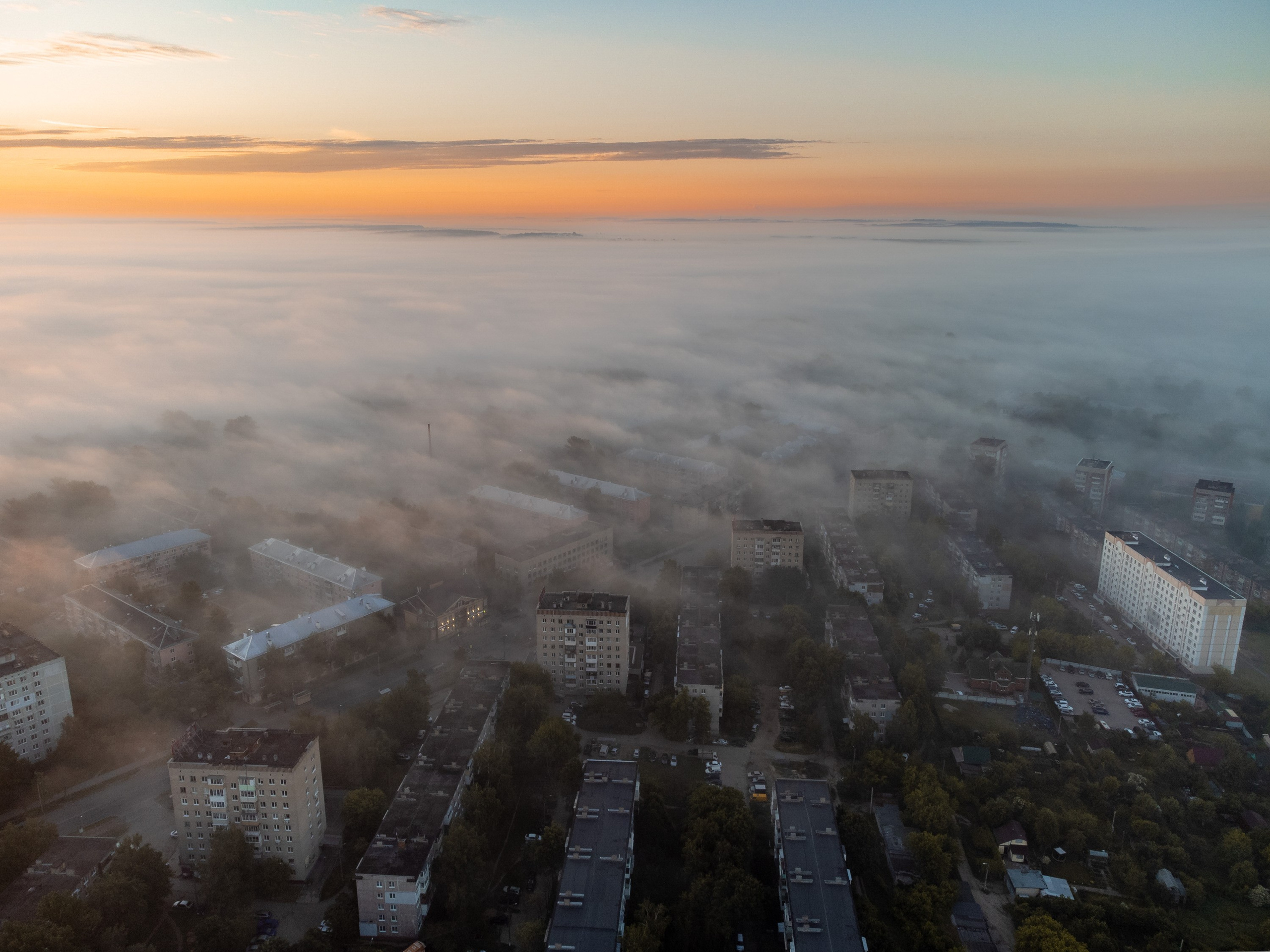 Пролетарский район в тумане. Фотограф и видеооператор в Туле | Даниил Рыбак
