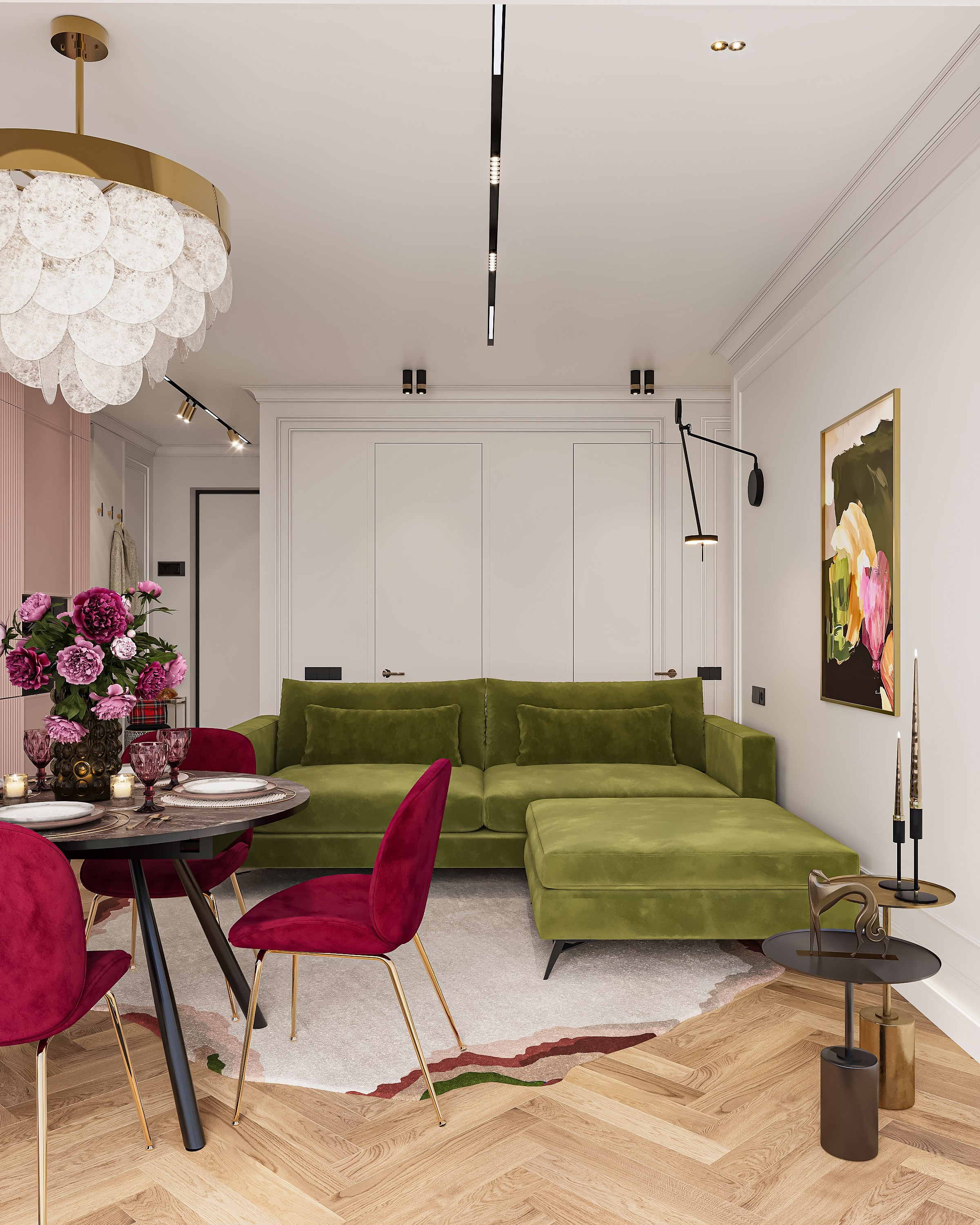 Квартира 60 м². 3Д-Визуализация Наталья Макогонова