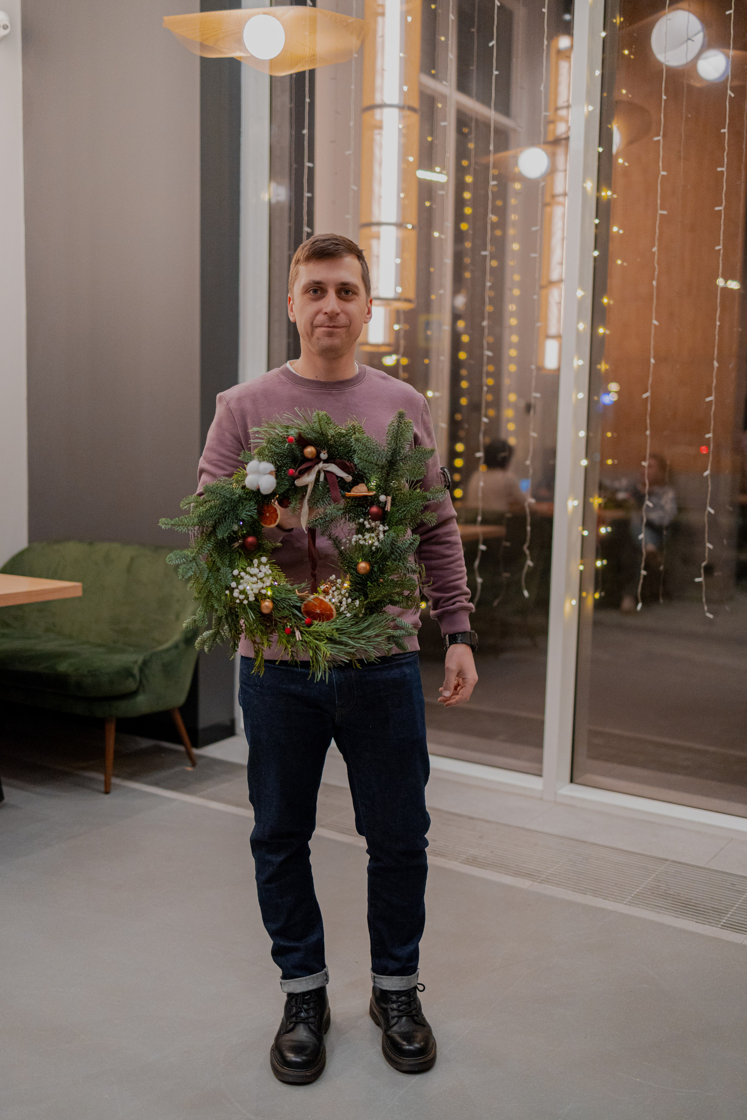 Мк Новогодний Венок. Анастасия Ракчеева Художник