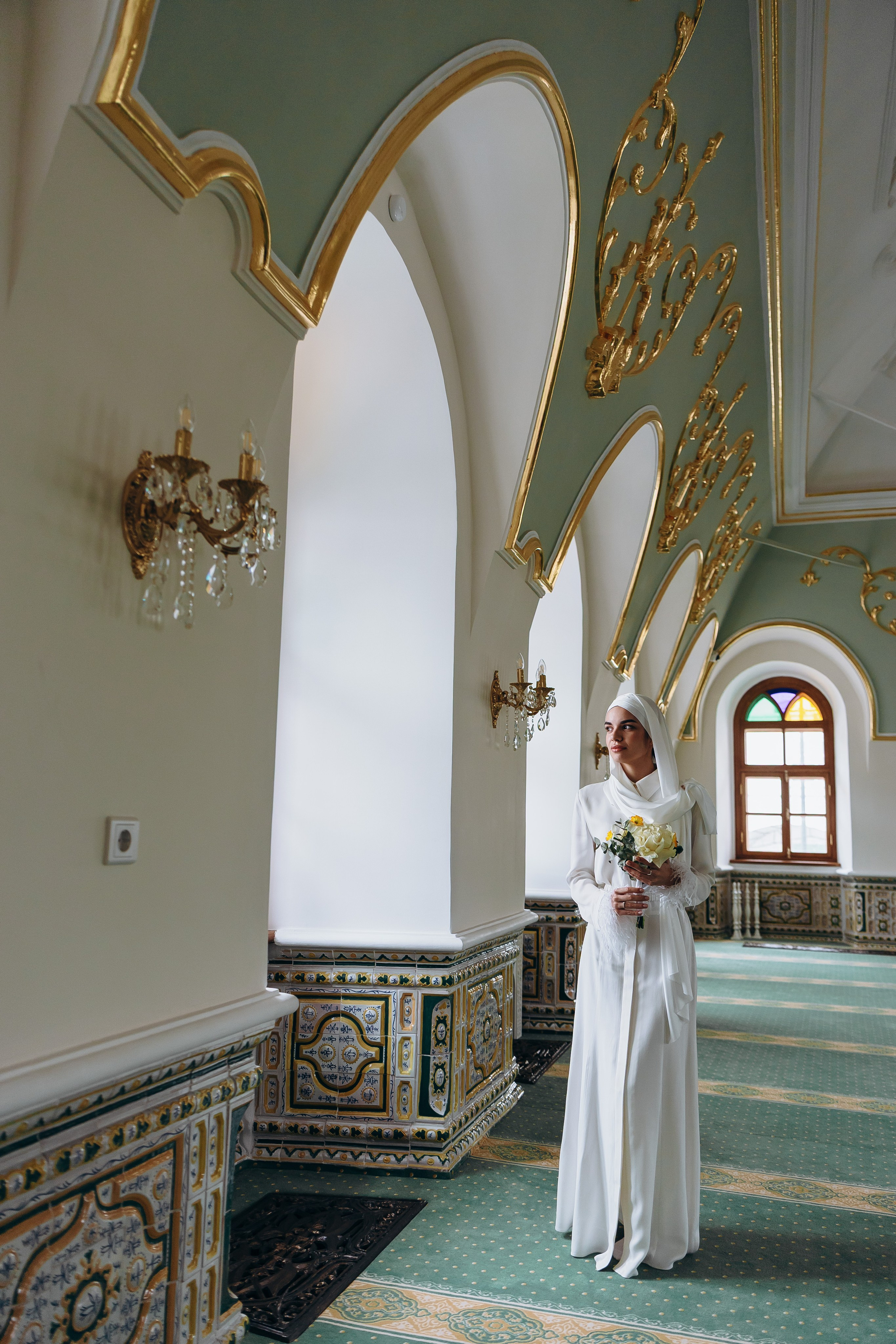 никах в мечети Марджани,  фотосессия в мечети Марджани, фотограф на никах Казань Ranas4you, образ невесты на никах, завязывание платка Казань, платье на никах Казань, фотограф на мусульманские свадьбы Ranas4you