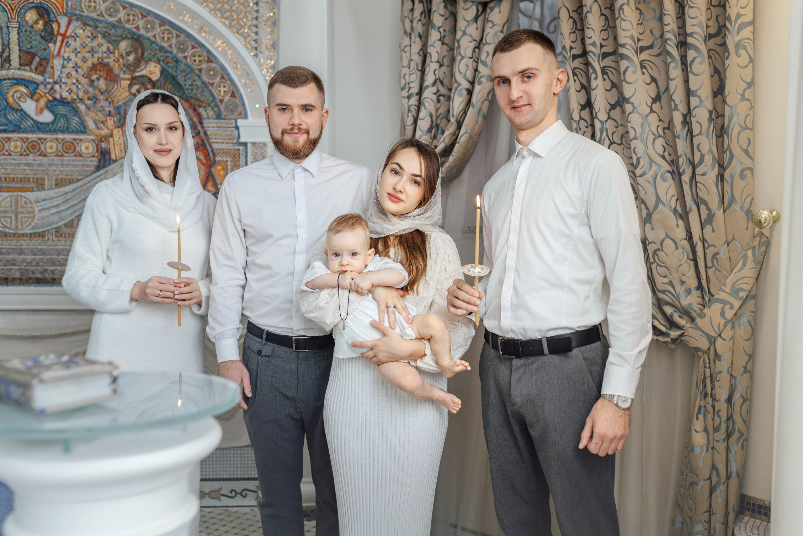 Крещение Демида, храм Святой Троицы, декабрь 2025