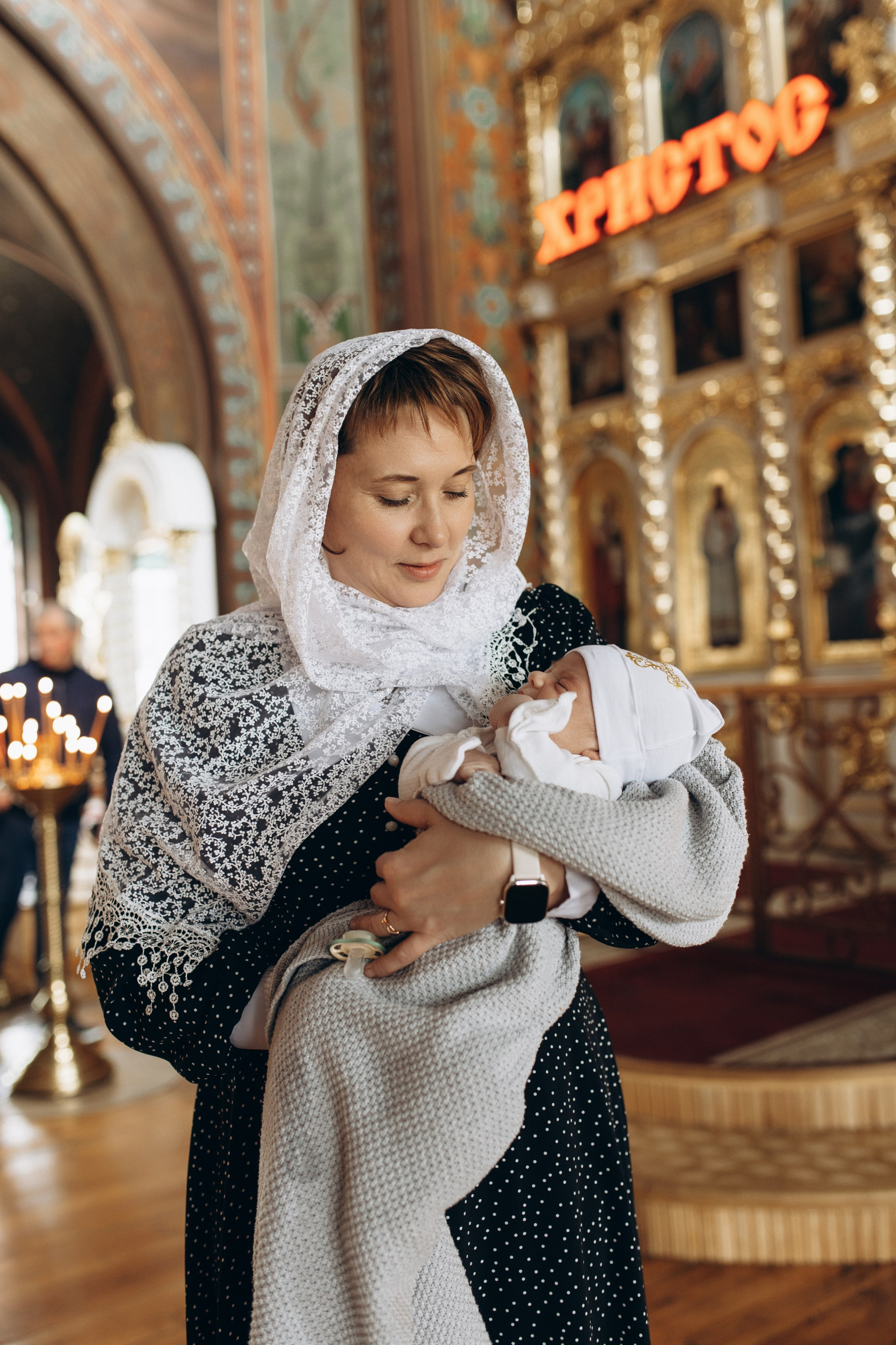 Крещение Лёвы. Самый теплый фотограф в Краснодаре Рябоконь Ксения