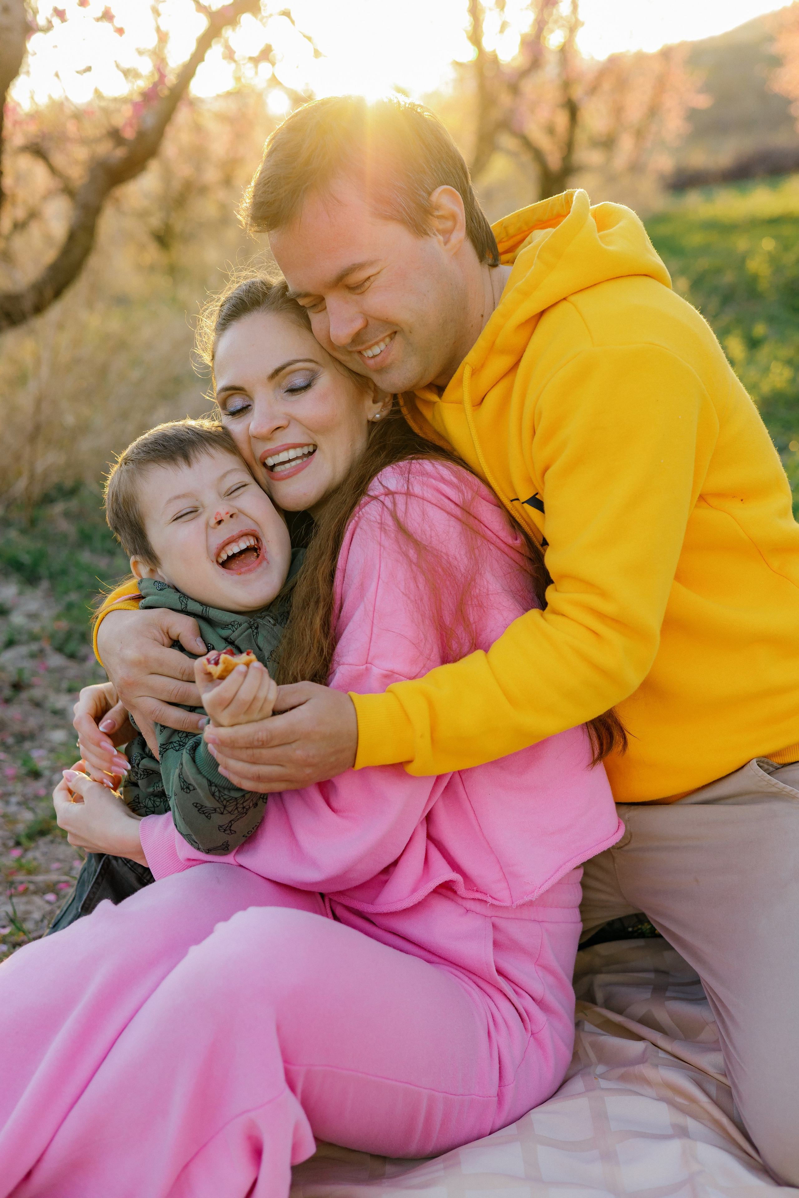 Закат в персиковом саду