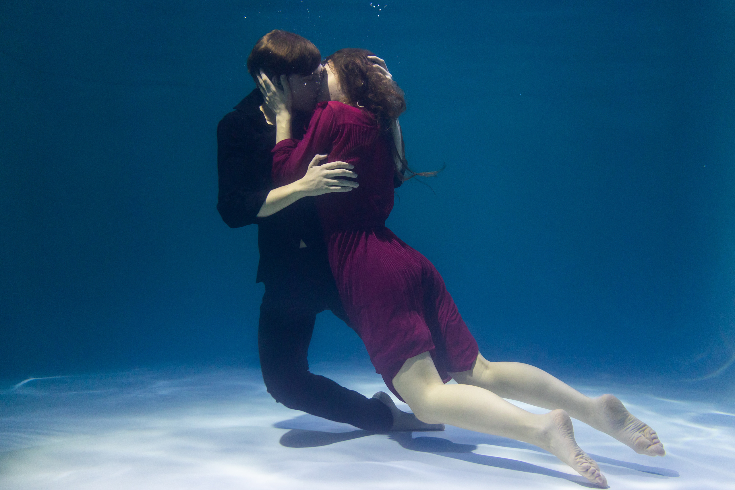 Фотографии со съемки пары под водой. Фотография. Юрий Савин