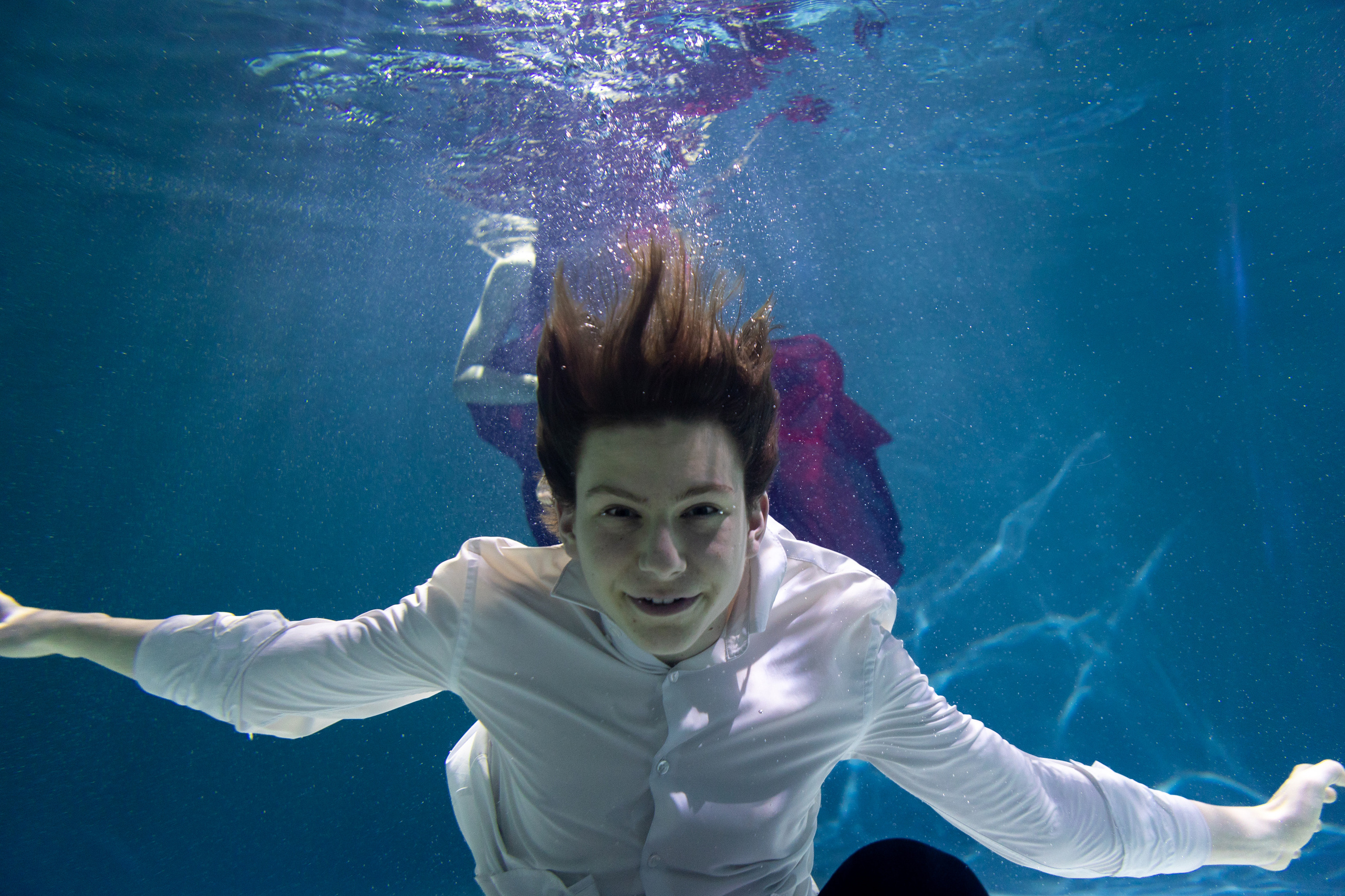 Фотографии со съемки пары под водой. Фотография. Юрий Савин