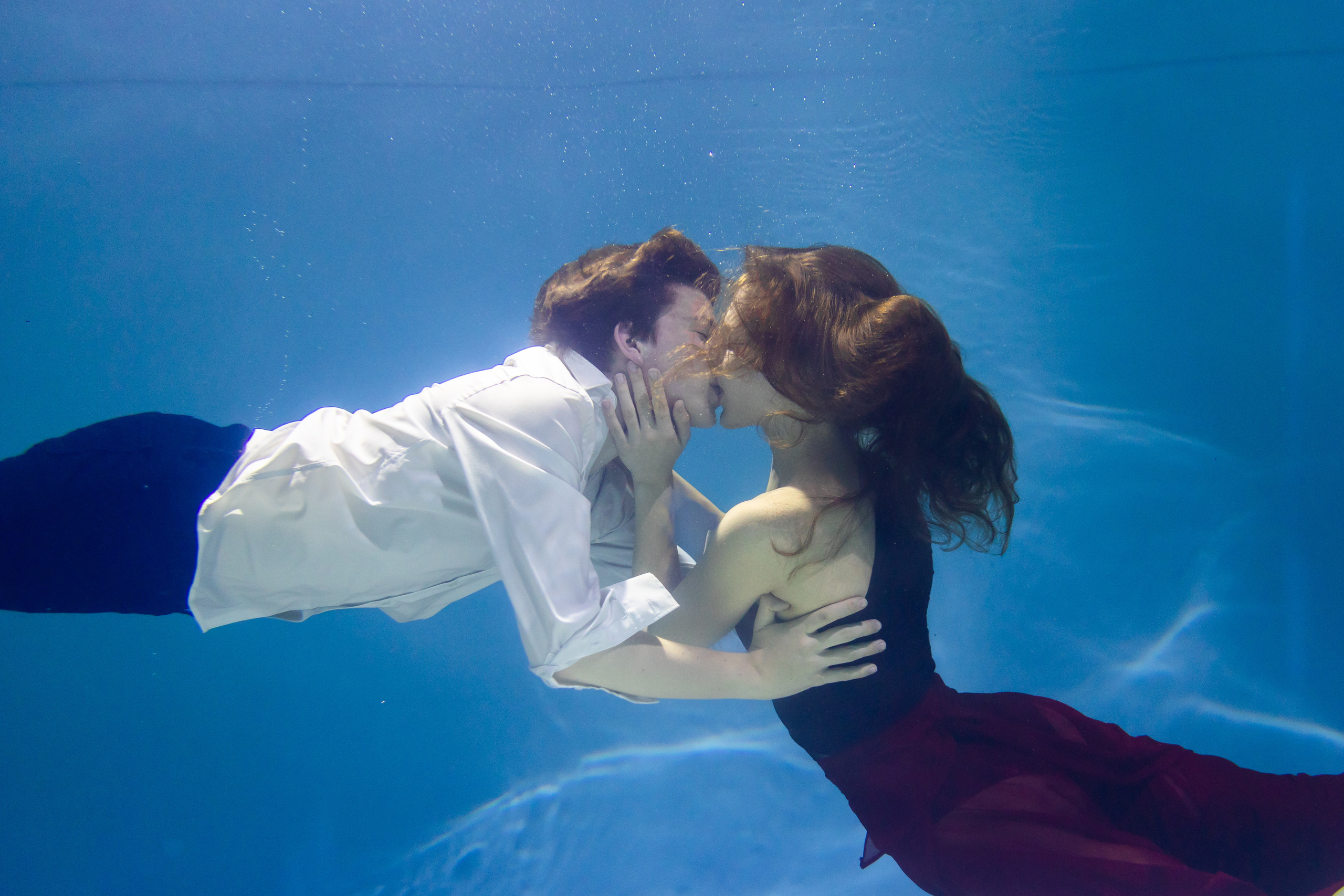 Фотографии со съемки пары под водой. Фотография. Юрий Савин
