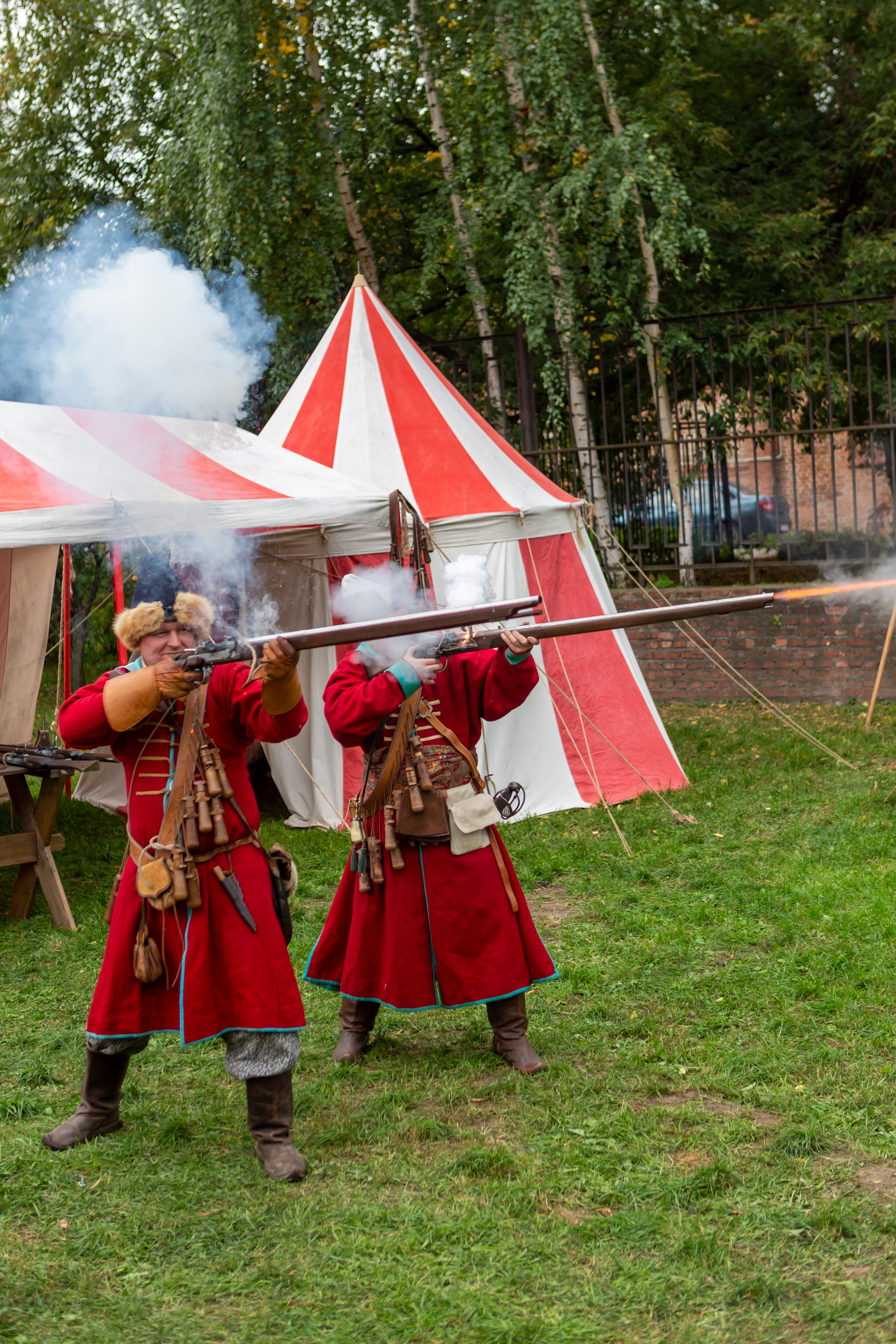 Съемка исторического фестивалия в Москве в Крутицком подворье. Фотография. Юрий Савин