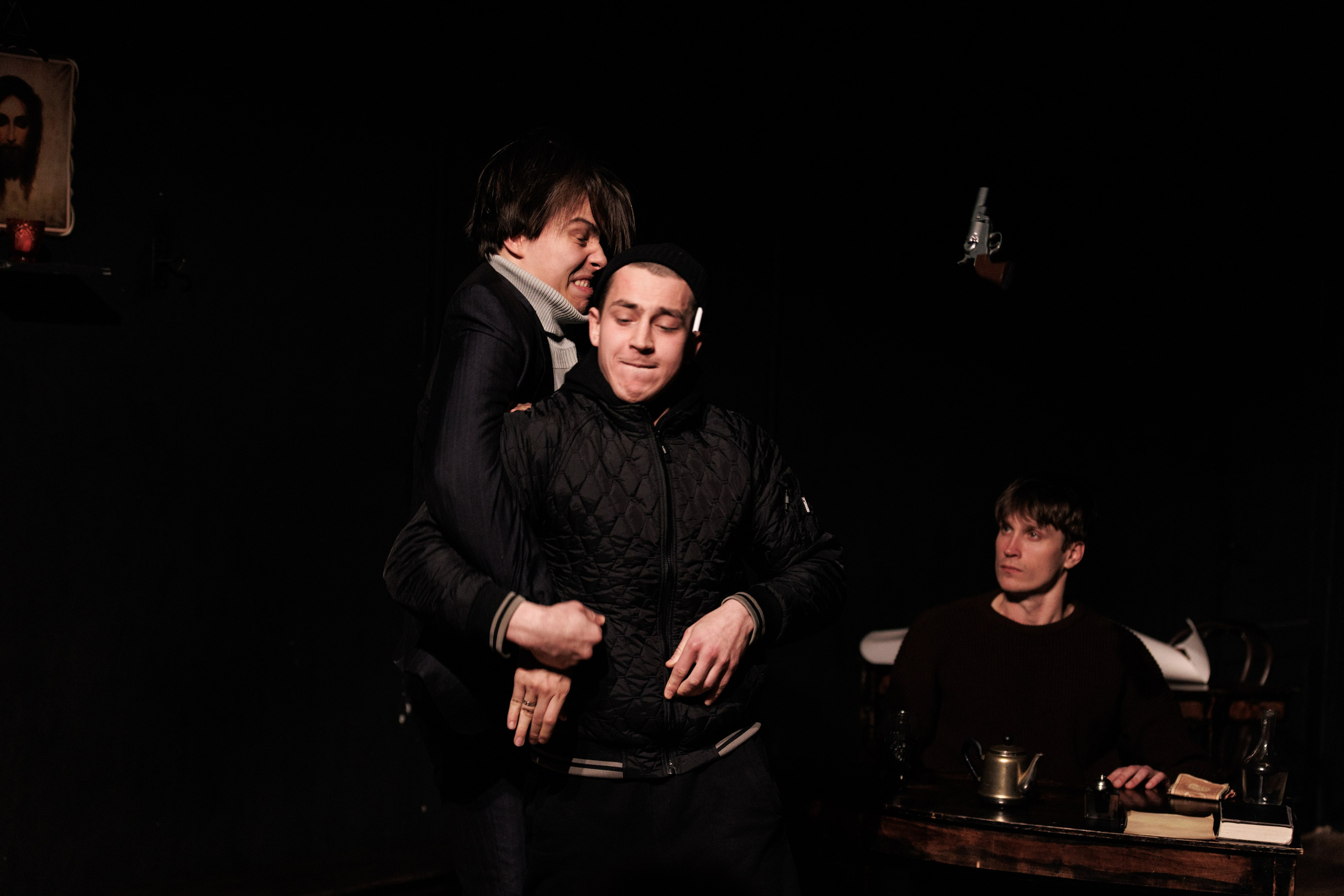 "Бесы. Репетиция". Спектакль студентов Щепкинского училища. Спортивный фотограф Алексей Соломин