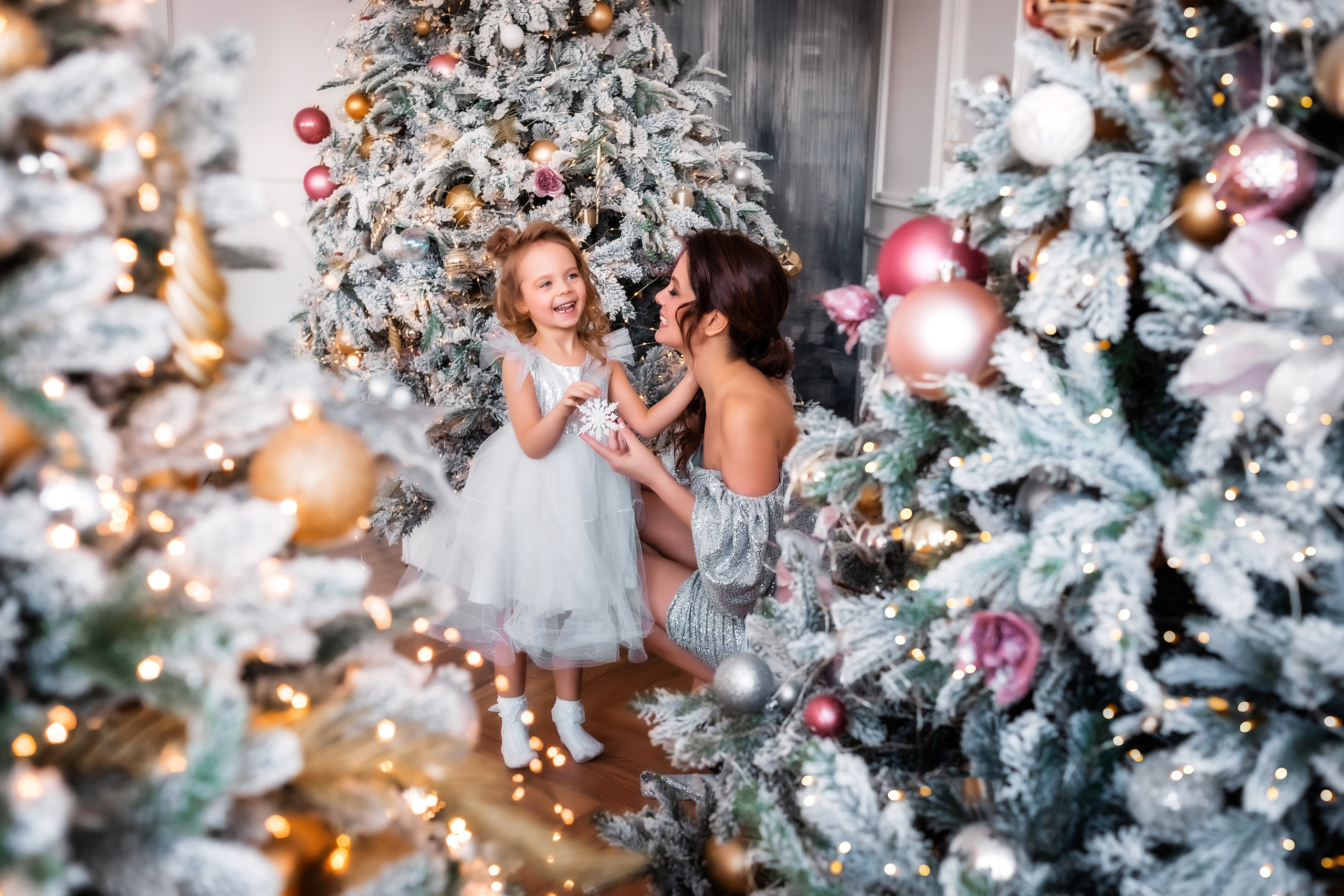 Новогодняя сказка для Кати и Миланы. Семейный и детский фотограф в Екатеринбурге Оксана Пипкина