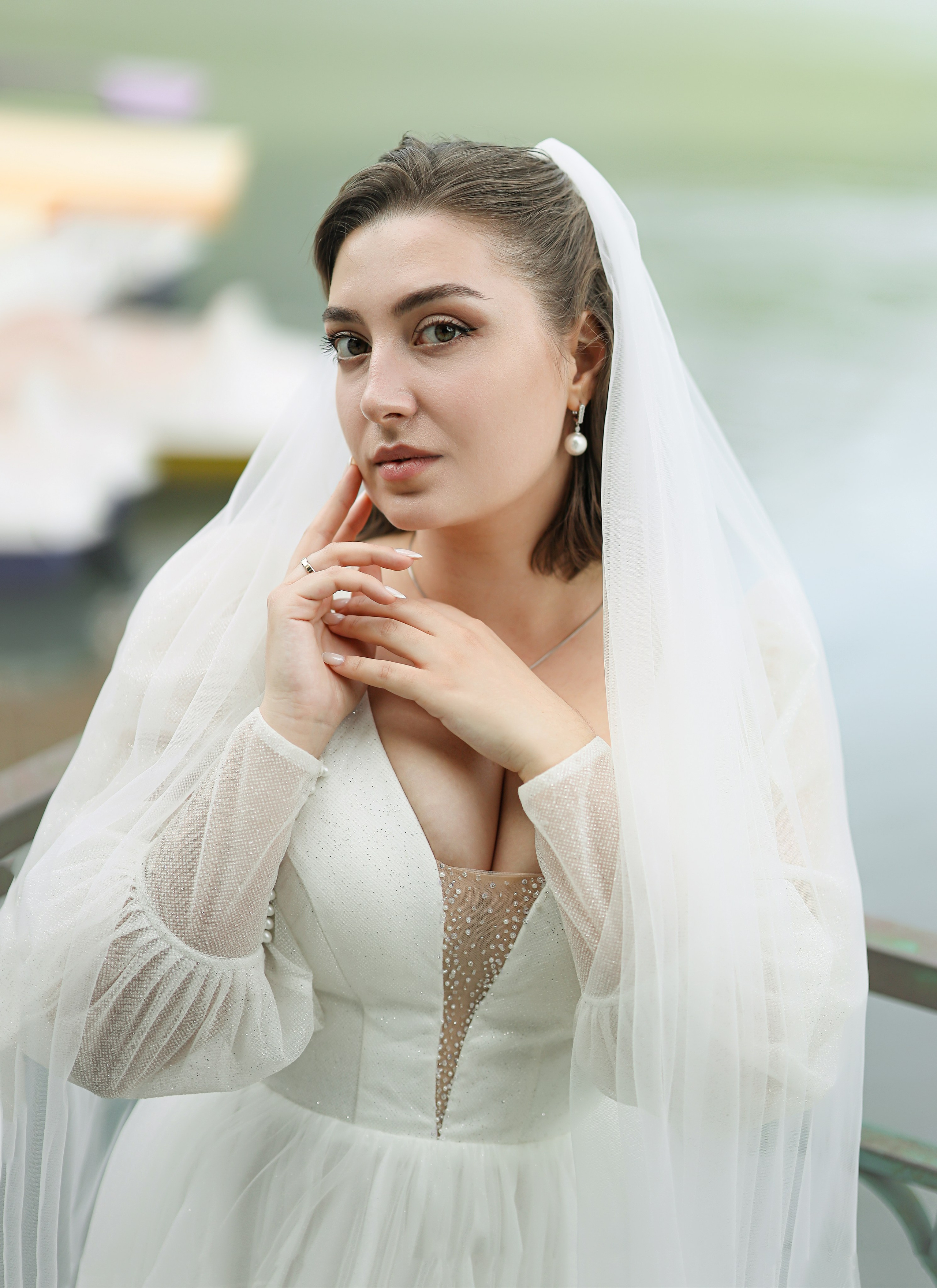 невеста на озере Рица