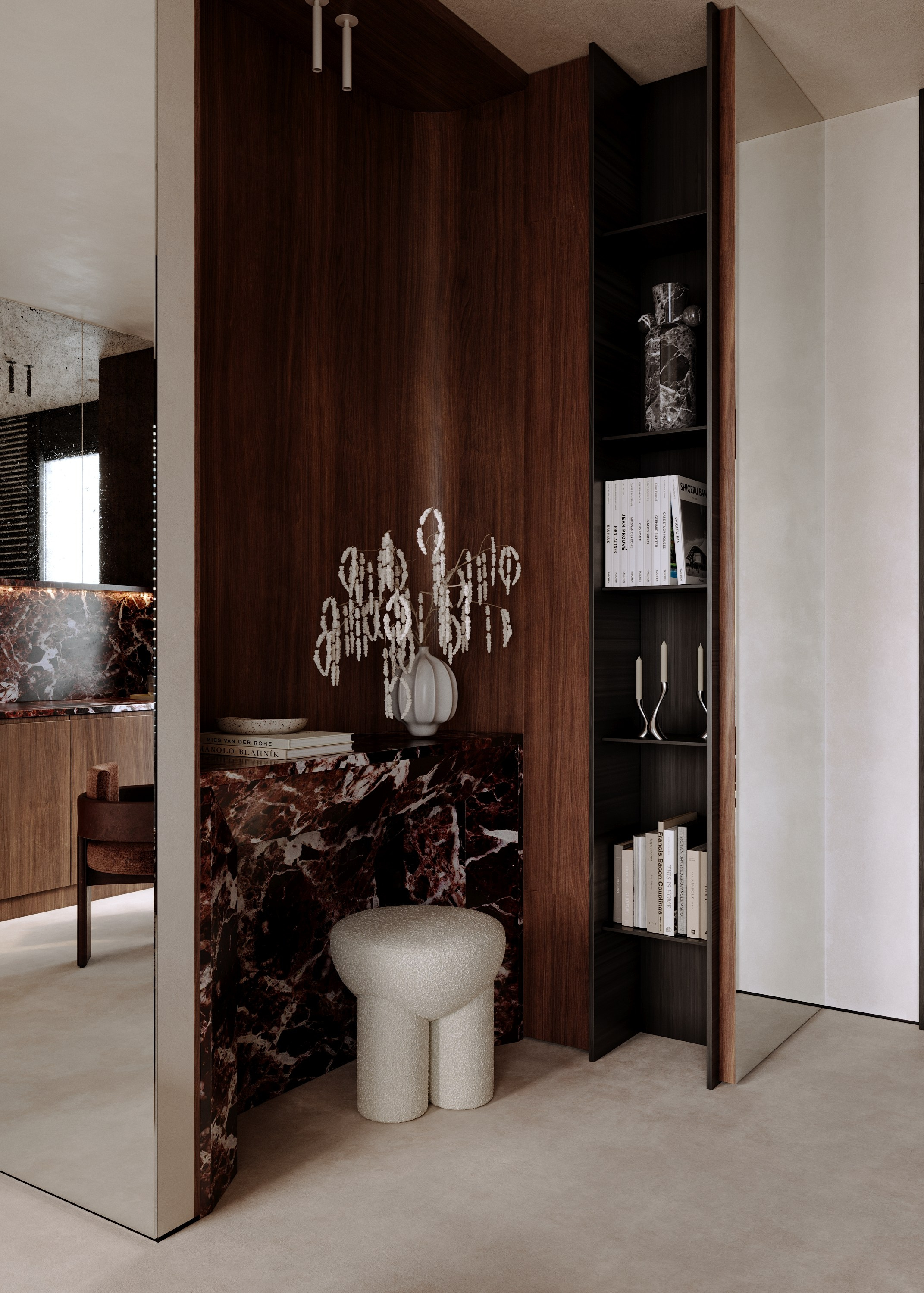 ЖК Глоракс | кухня-гостиная. 3d визуализатор Валерия Романова