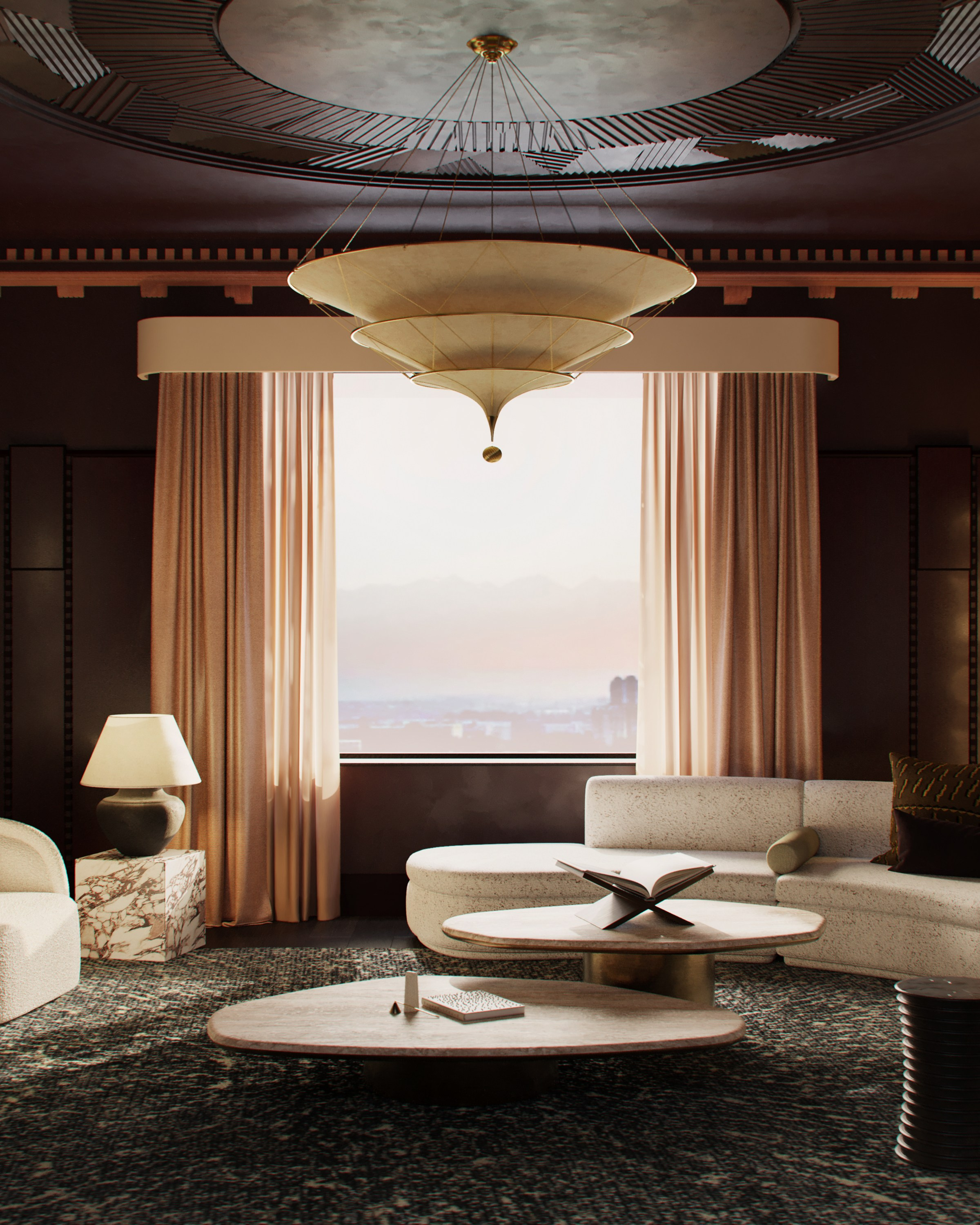 Частная резиденция в стиле Ар-деко и шинуазри 280 m². SHAIMERDINOVA INTERIORS