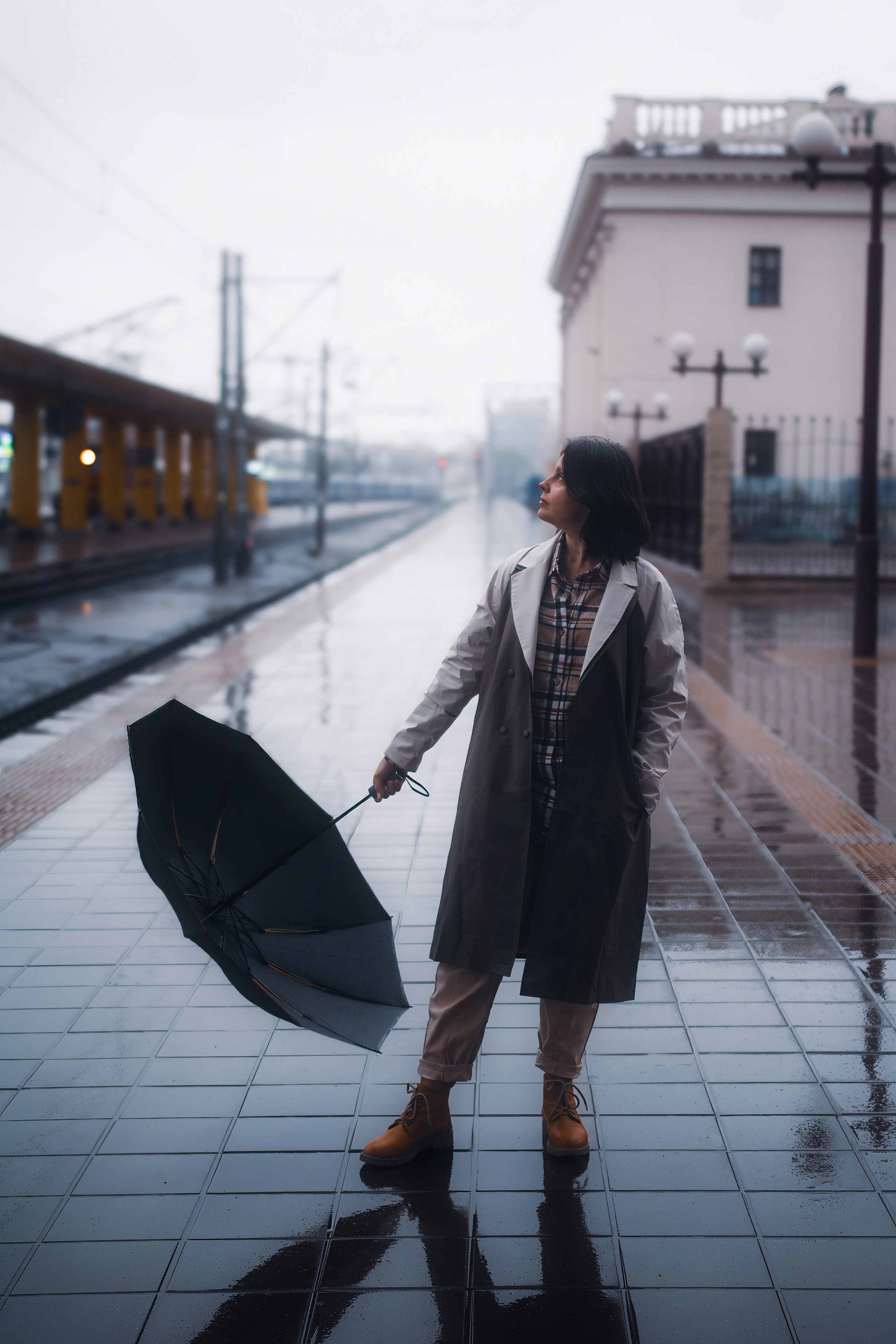 Фотосессия на вокзале