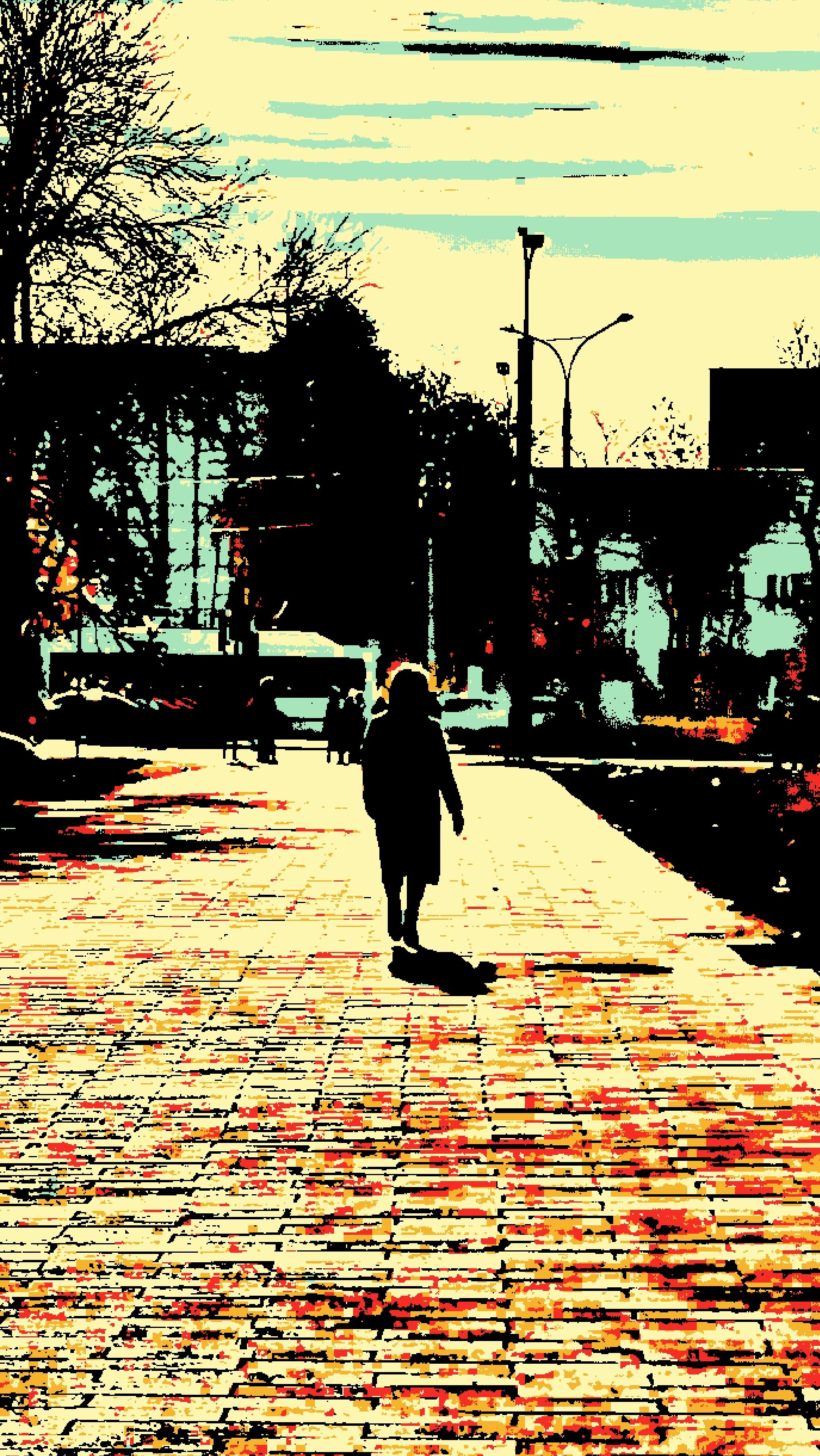 В движении. Визуальный арт пиксельный художник Василь Пиксель