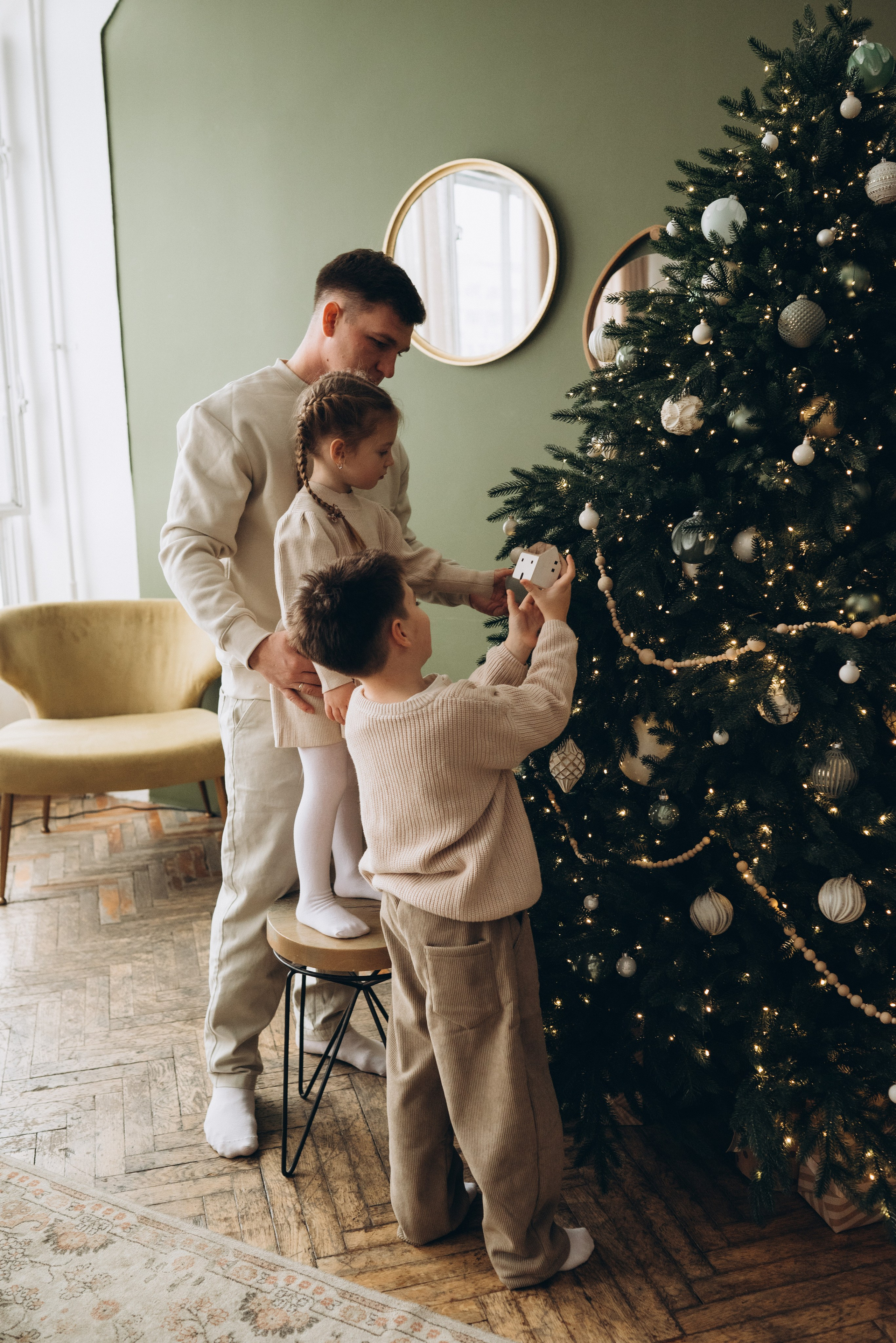 Семейная новогодняя фотосессия. Женский и семейный фотограф в Москве и Красногорске Светлана Левченко