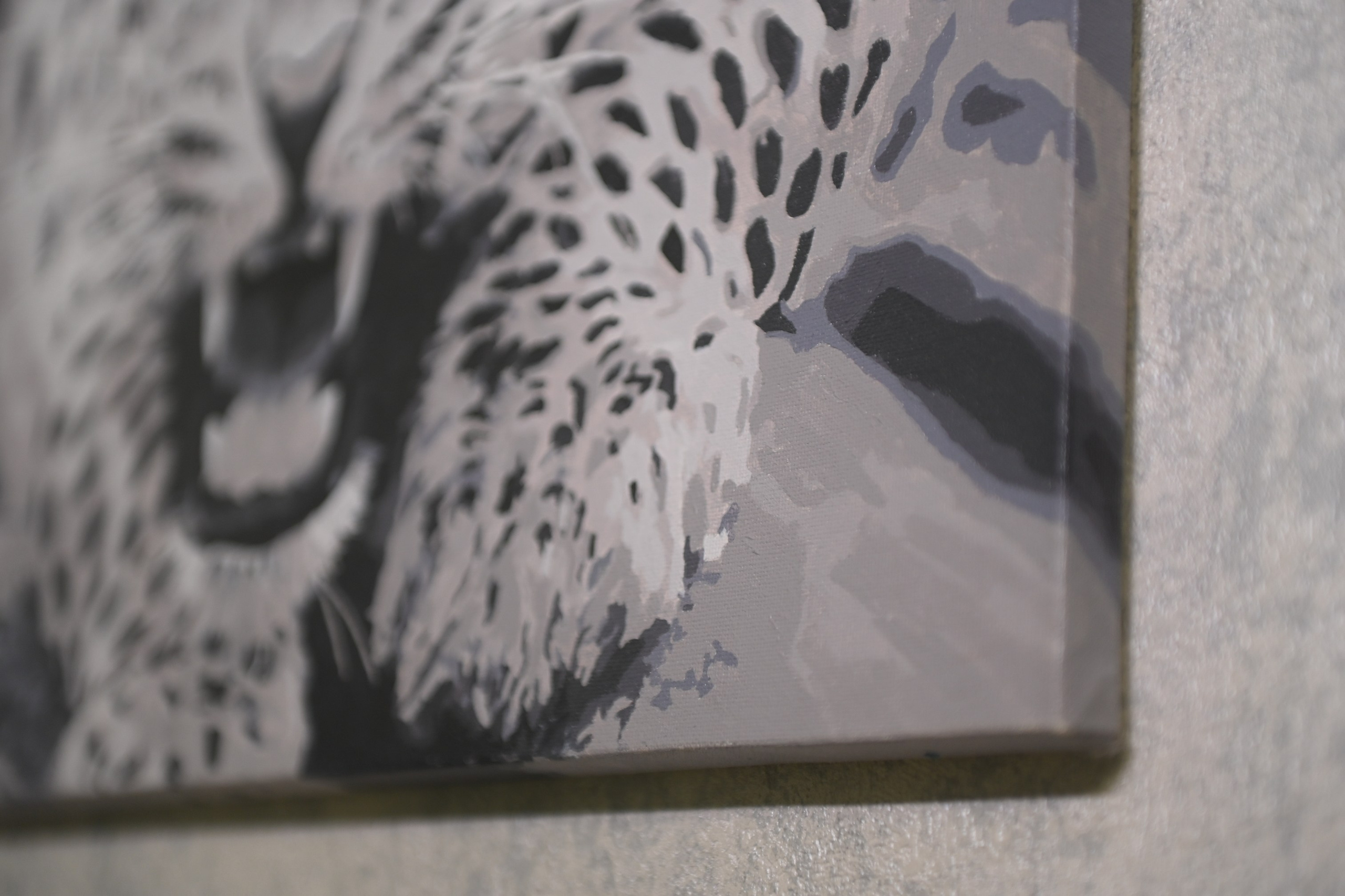 Снежный барс. Художник интерьерных картин на заказ в Москве Nadi_Korchagina