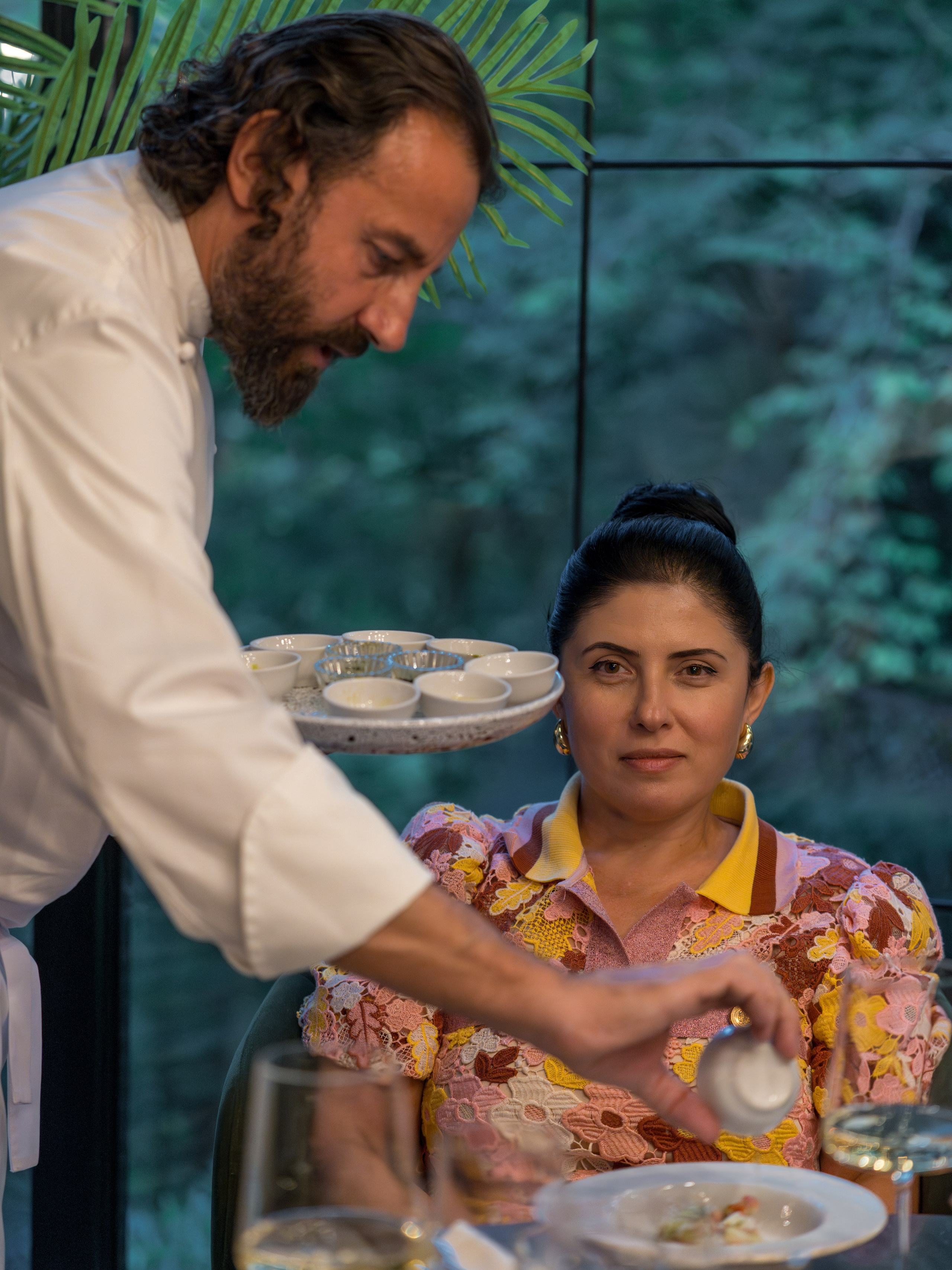 Гастрономический ужин «Лесная Италия» с Мирко Дзаго в ресторане RiverSide. Репортажный фотограф в Красной Поляне и Сочи Павлюченко Екатерина