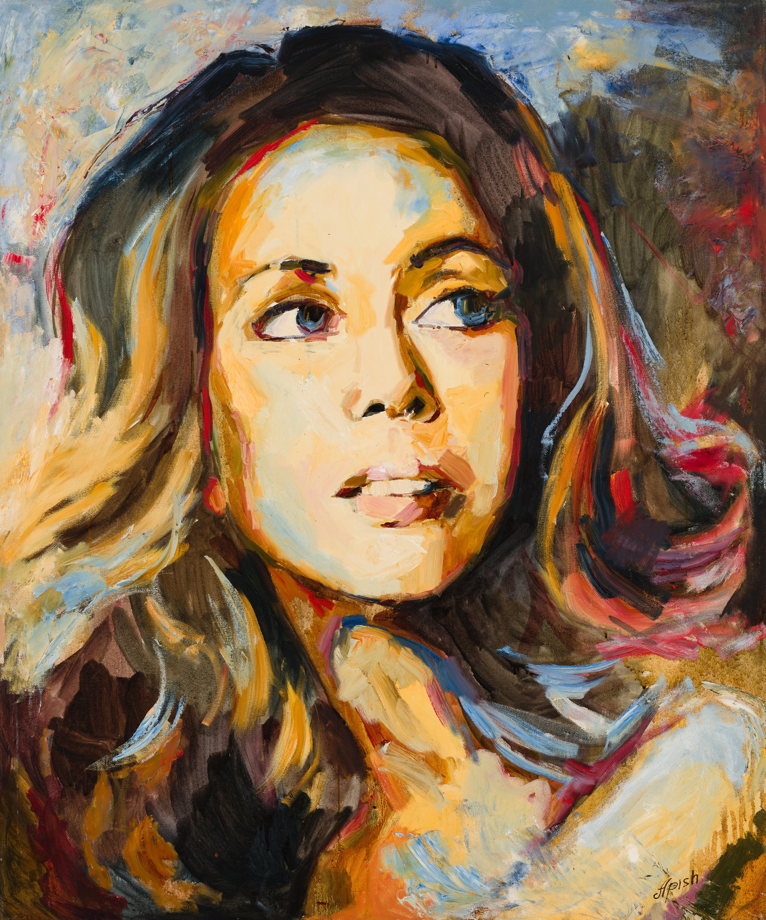 «Жанна» - художник Алексей Апиш (холст, масло, 120x100 см, 2014)