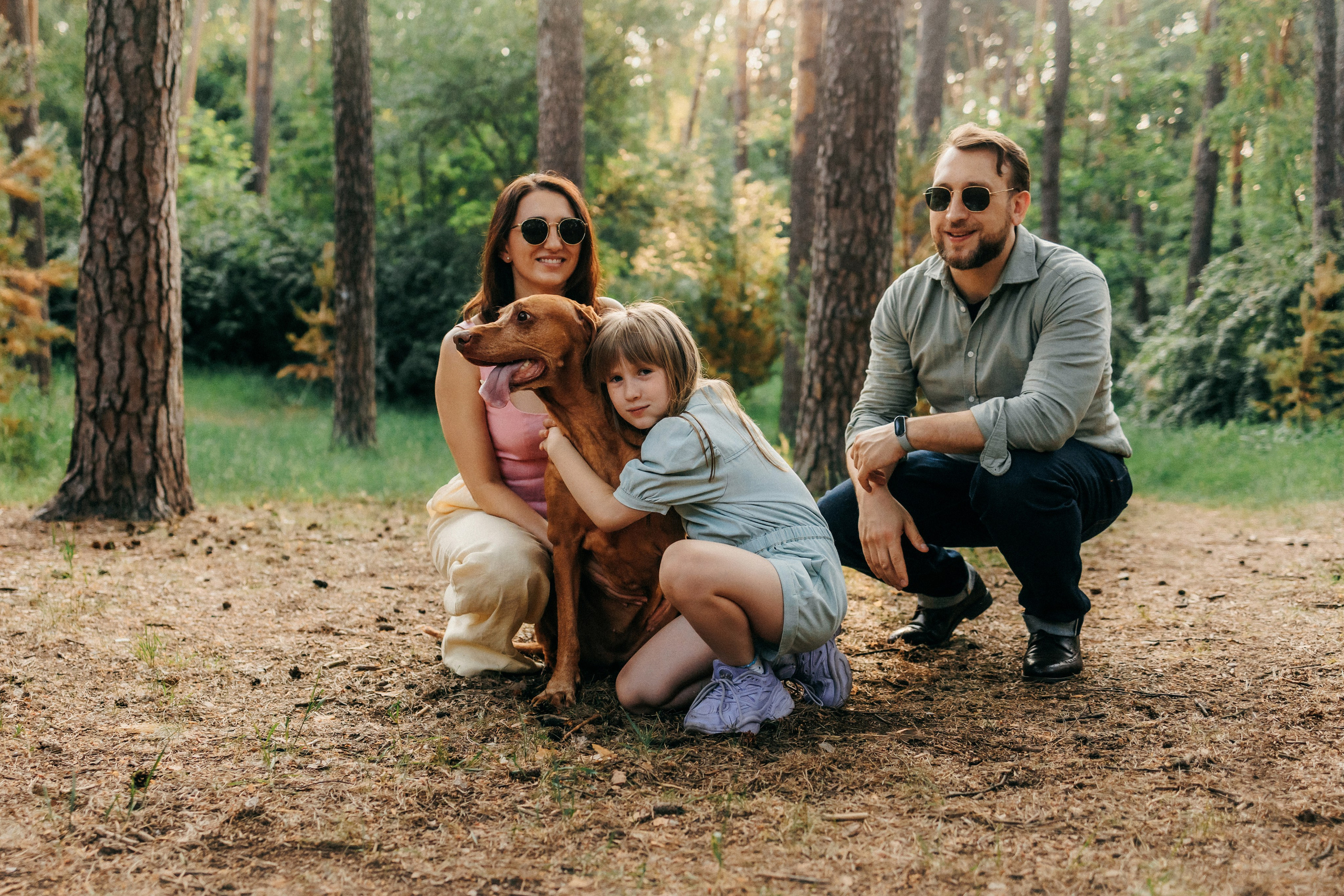 Марина, Глеб, Мая и Чили. Фотограф-анималист Елена Радченко, Москва