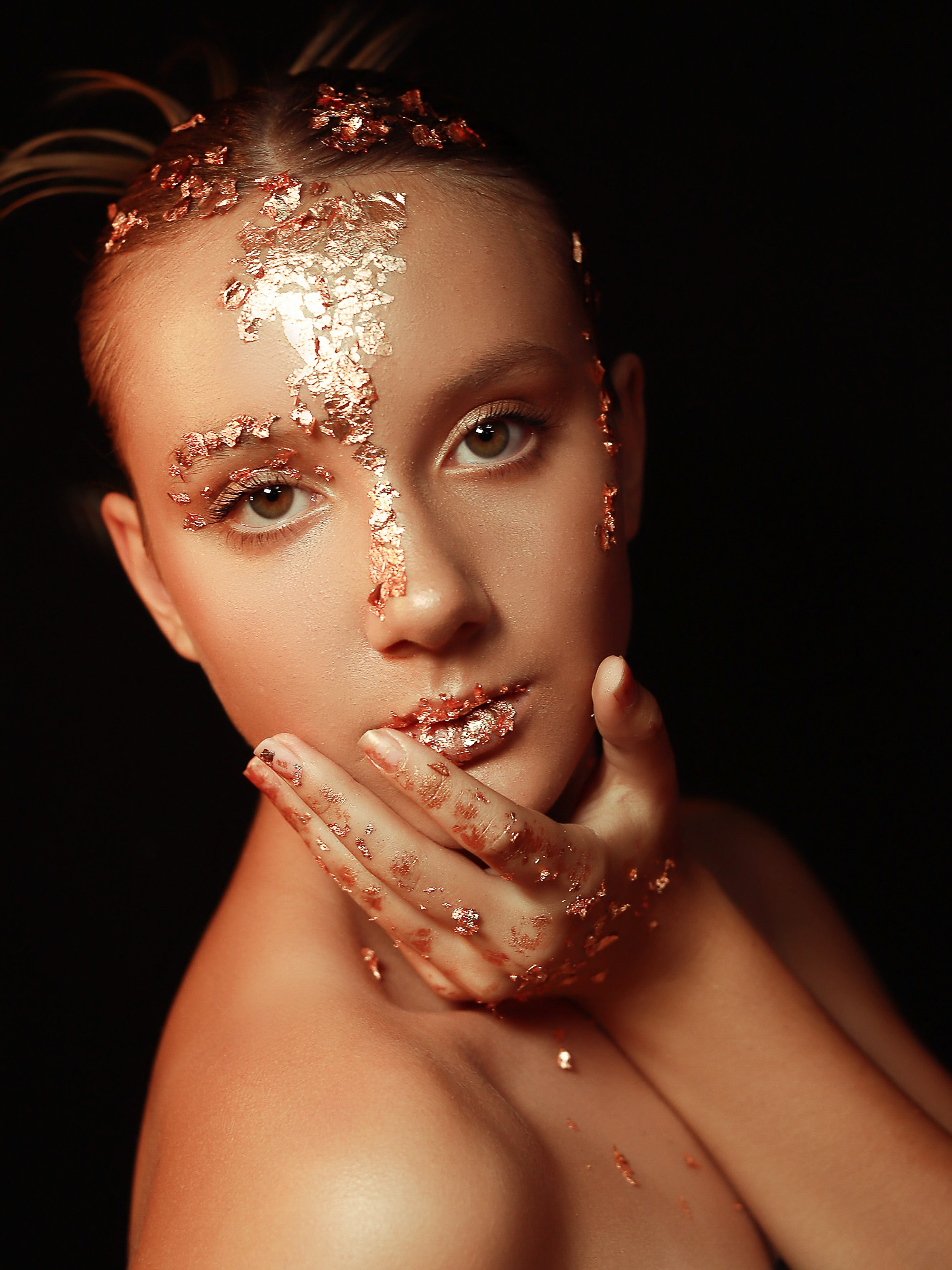 Портреты с глитер. Фотограф Юлия Мальцева