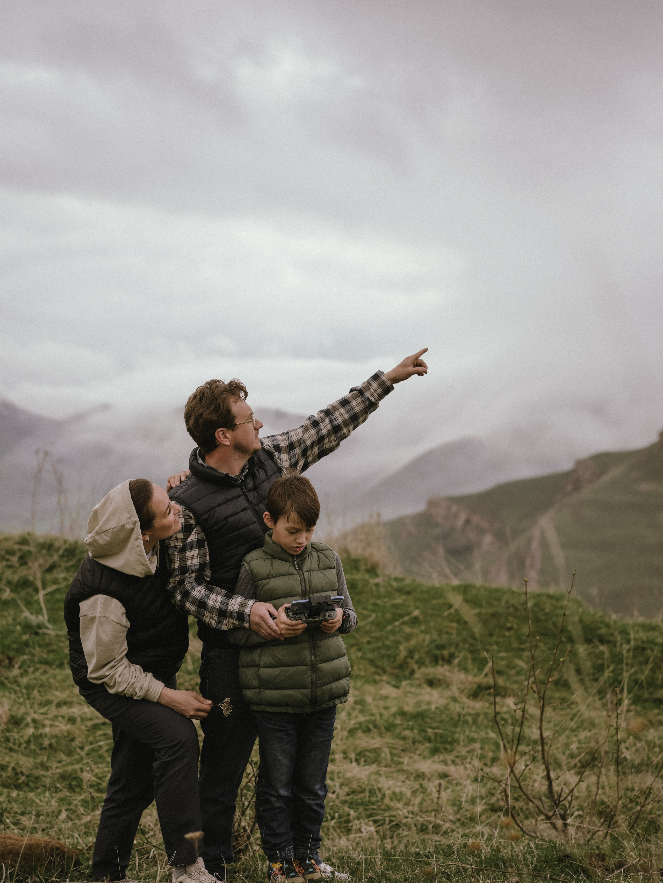 Семейная съемка на перевале Гумбаши