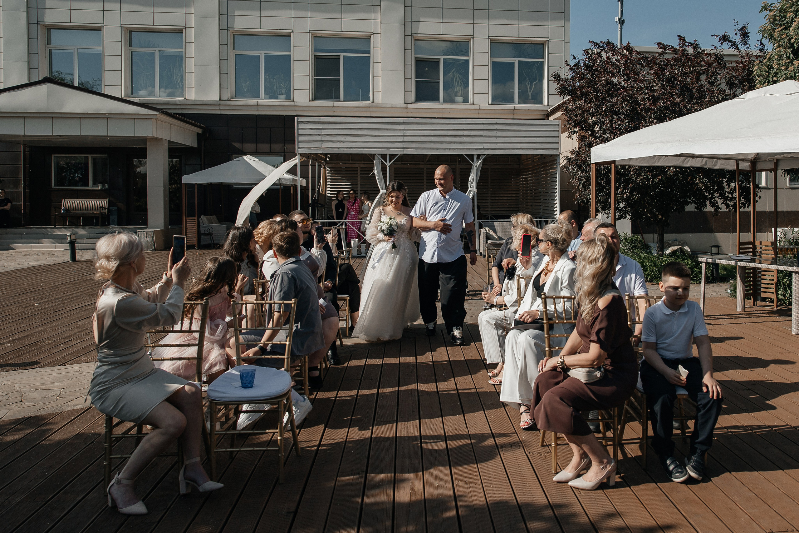 Выездная церемония в Капитан Клуб Жуковский. Свадебный фотограф в Москве Дарья Олендарёва