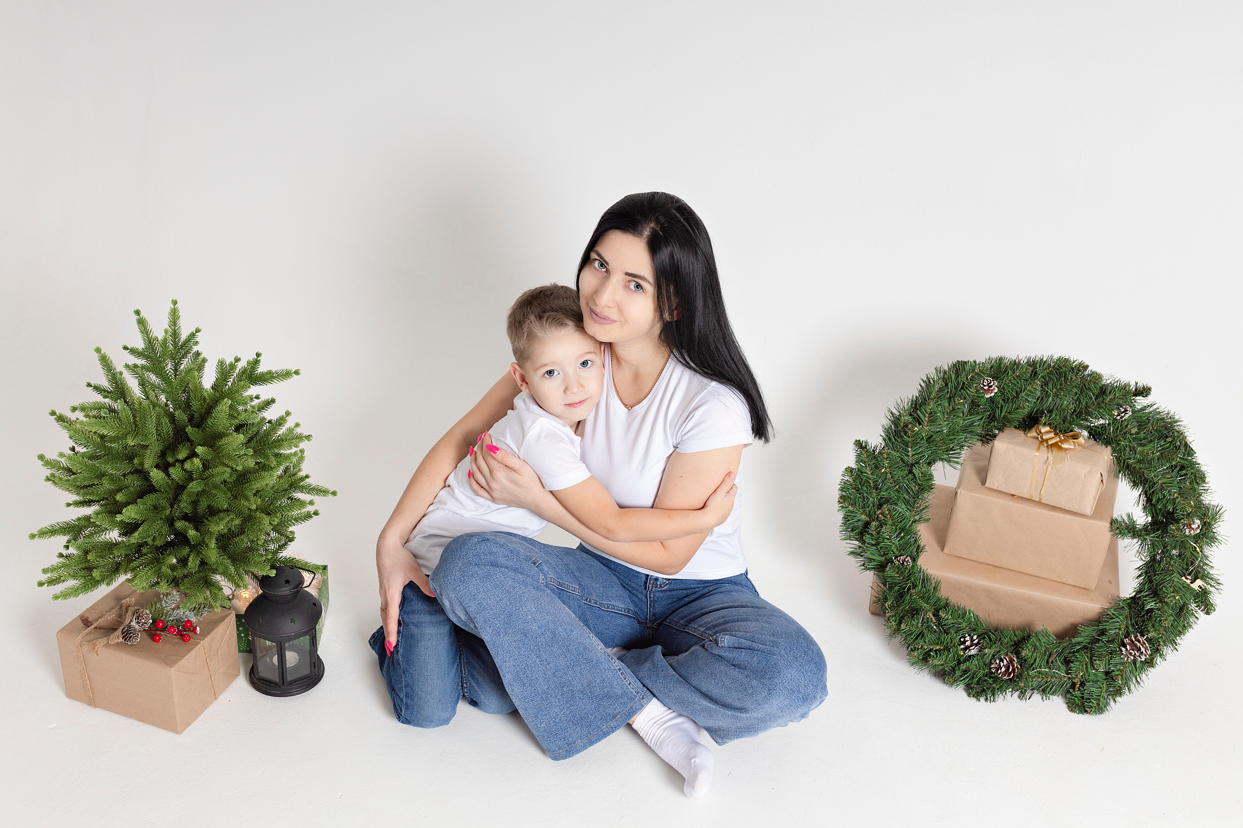 Новогодняя серия мамы с сыночками🎄🎄🎄. Фотограф новорожденных в городе Ульяновске Павленкова Лилия