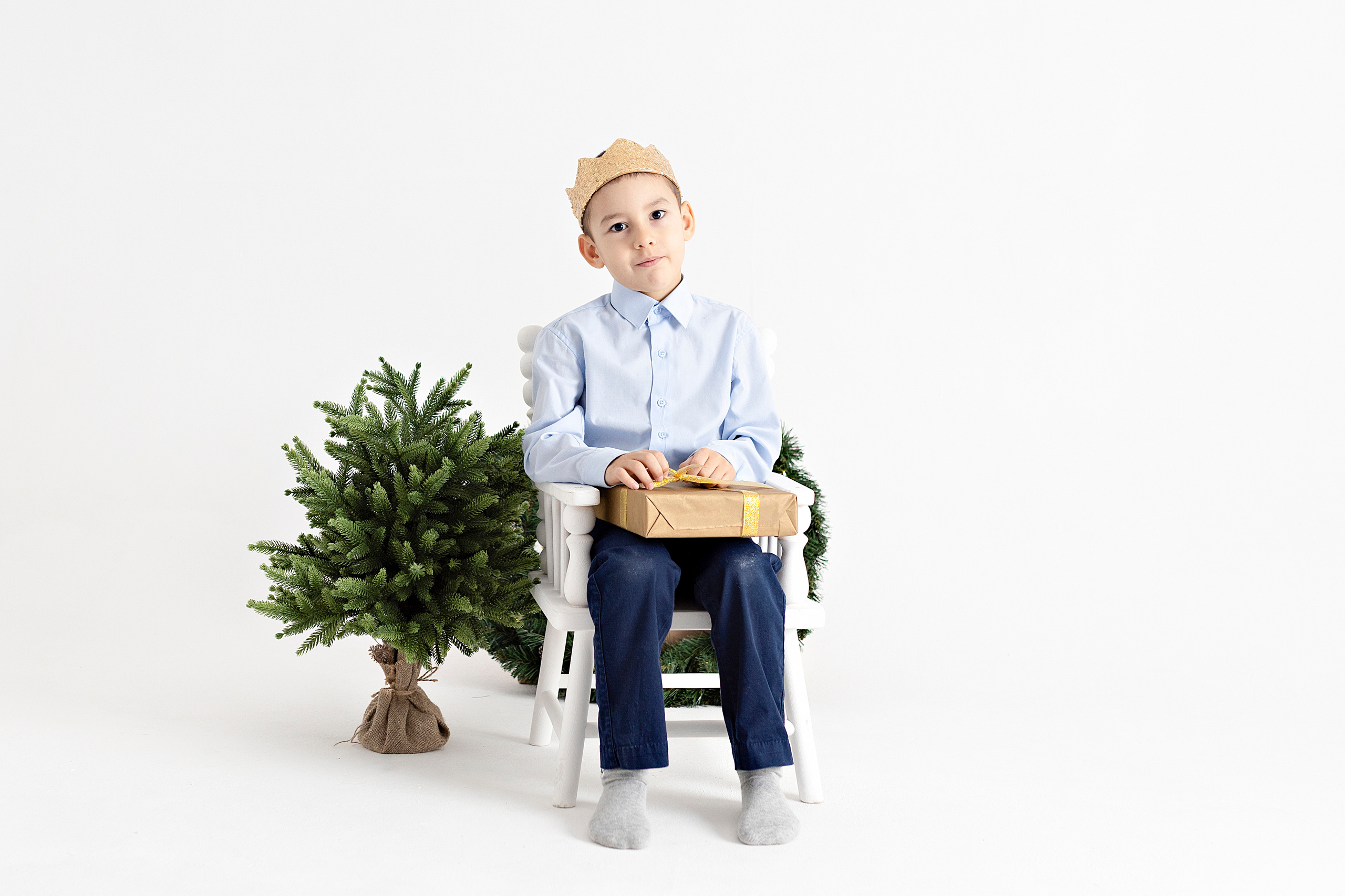 Новогодняя серия братика и сестрёнки🥰🎄. Фотограф новорожденных в городе Ульяновске Павленкова Лилия