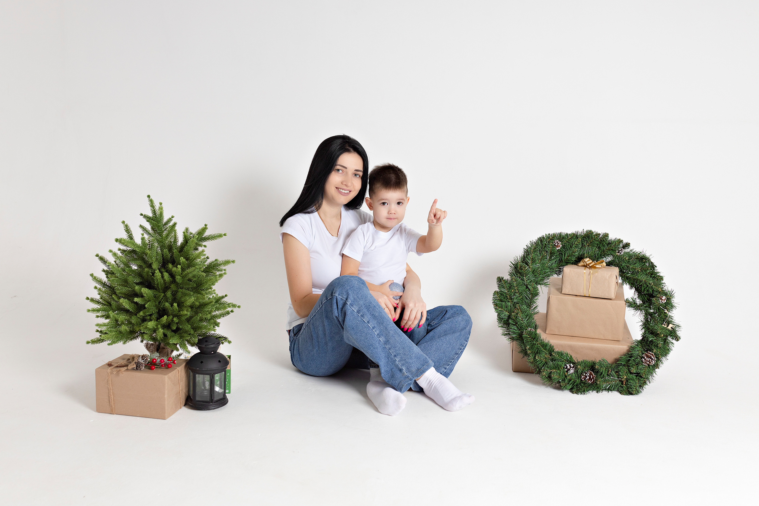 Новогодняя серия мамы с сыночками🎄🎄🎄. Фотограф новорожденных в городе Ульяновске Павленкова Лилия