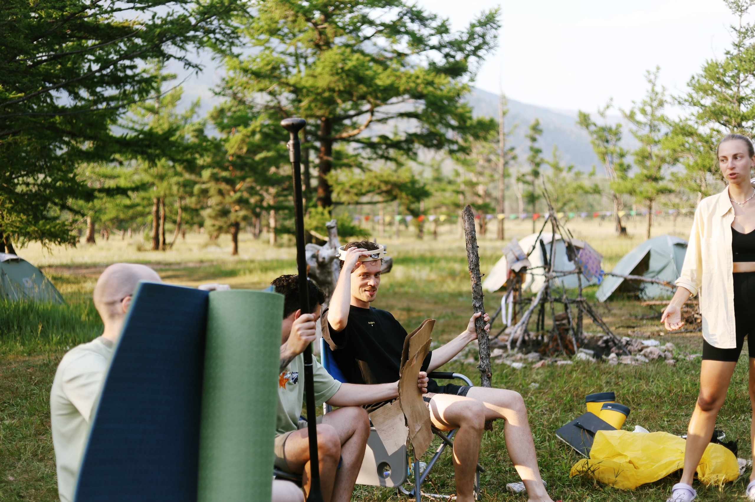 Лето 2024 / палатки. 1642 — первый лагерь для взрослых на Байкале