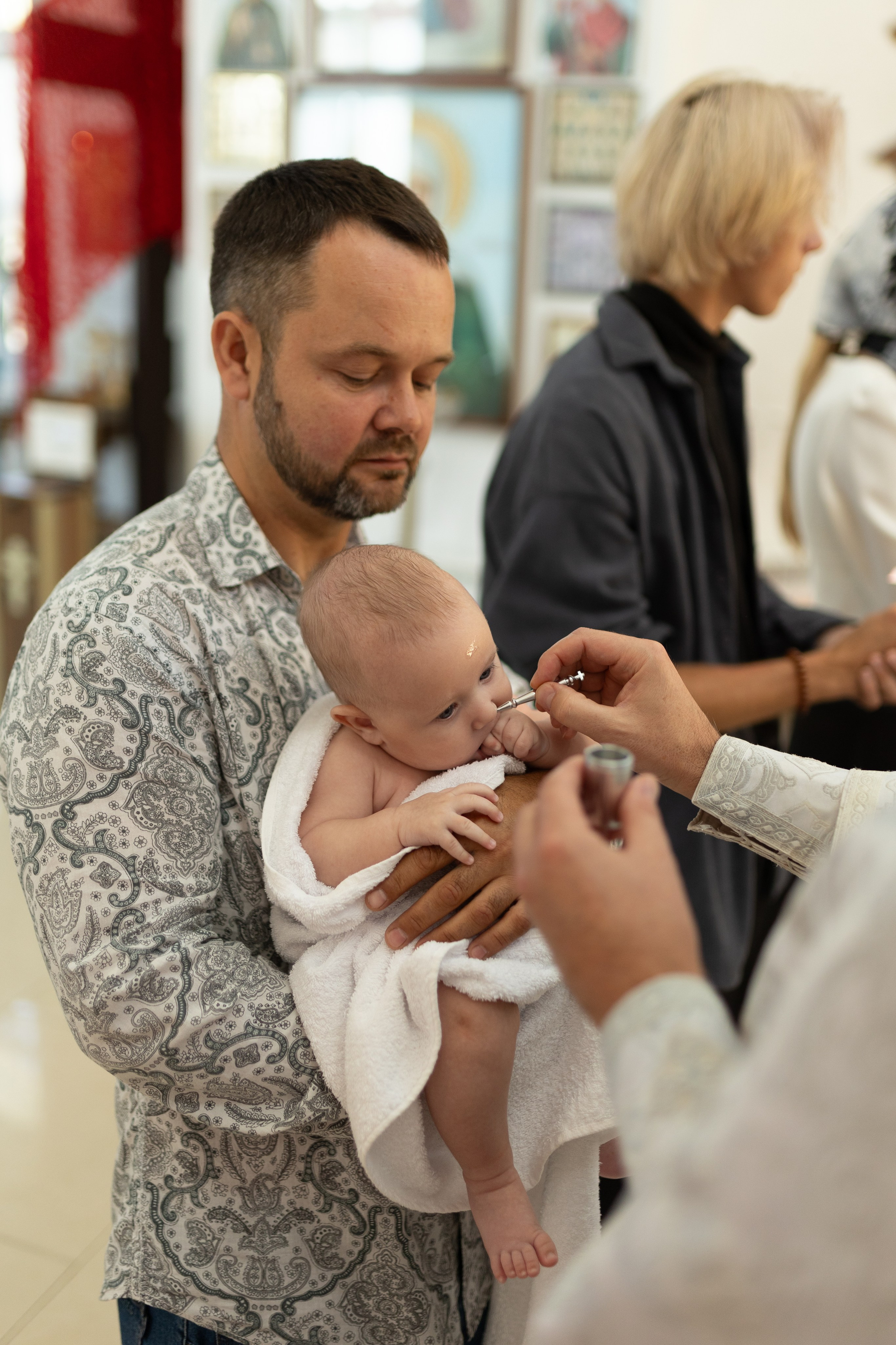 Крещение Артёма (все фото с таинсвта крещения). Фотограф новорожденных. Детский и семейный фотограф Марьяна Юдина