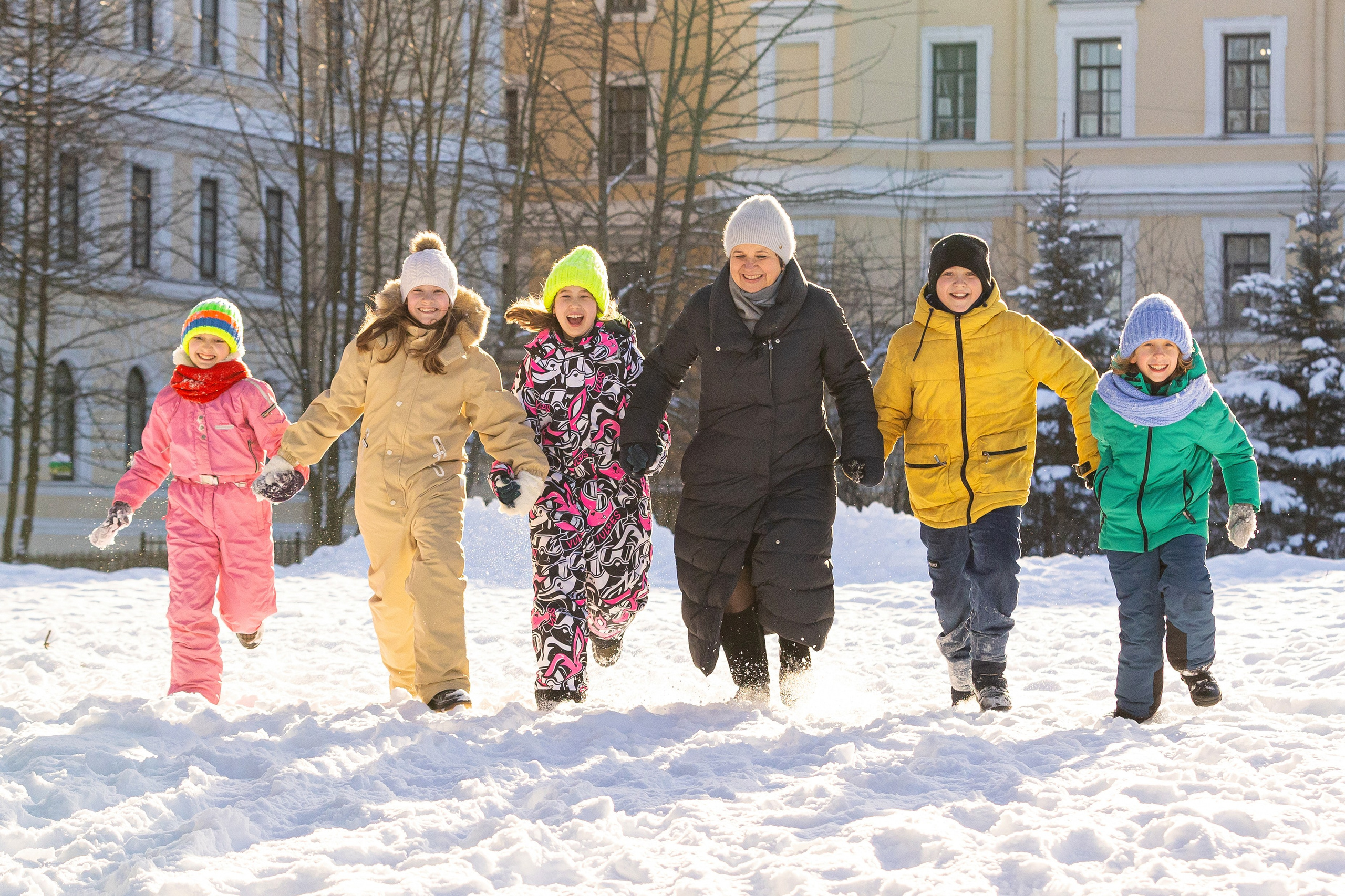 Зима. Начальная школа. Свадебный, семейный, детский фотограф в Санкт-Петербурге