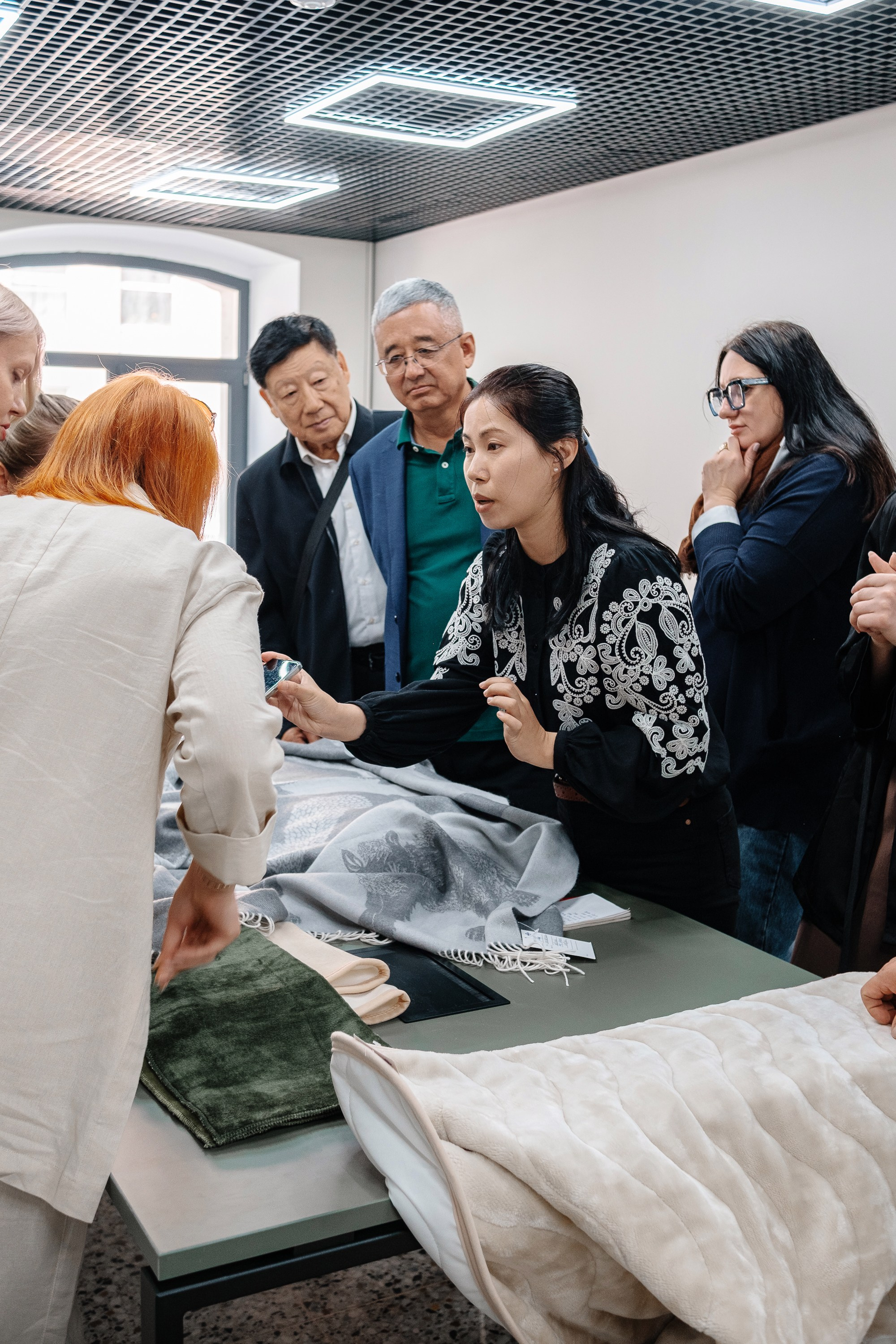 Делегация Китая в Ивановской текстильной компании