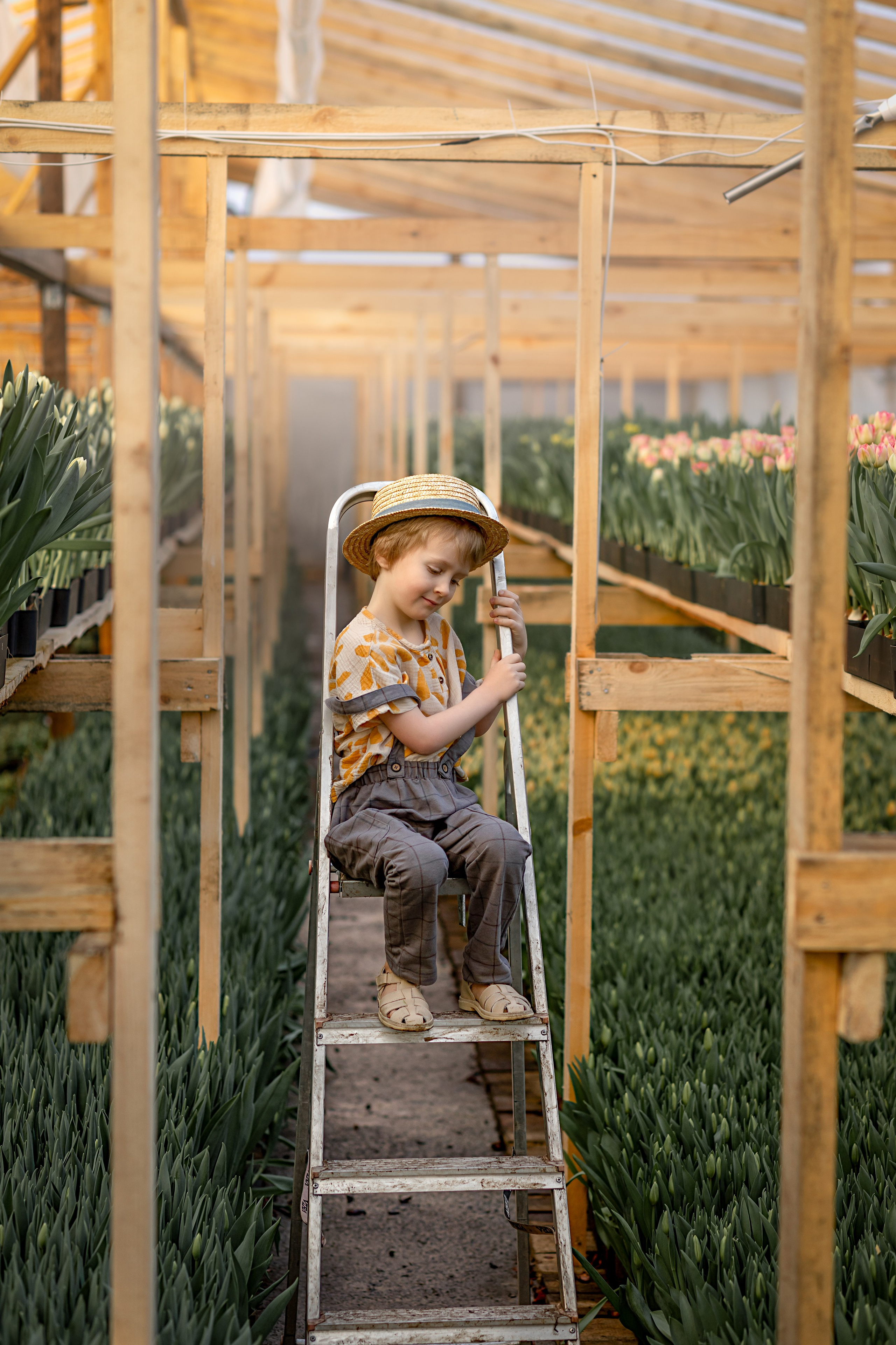 В теплице. Детский и семейный фотограф в Красноярске Елена Коровкина