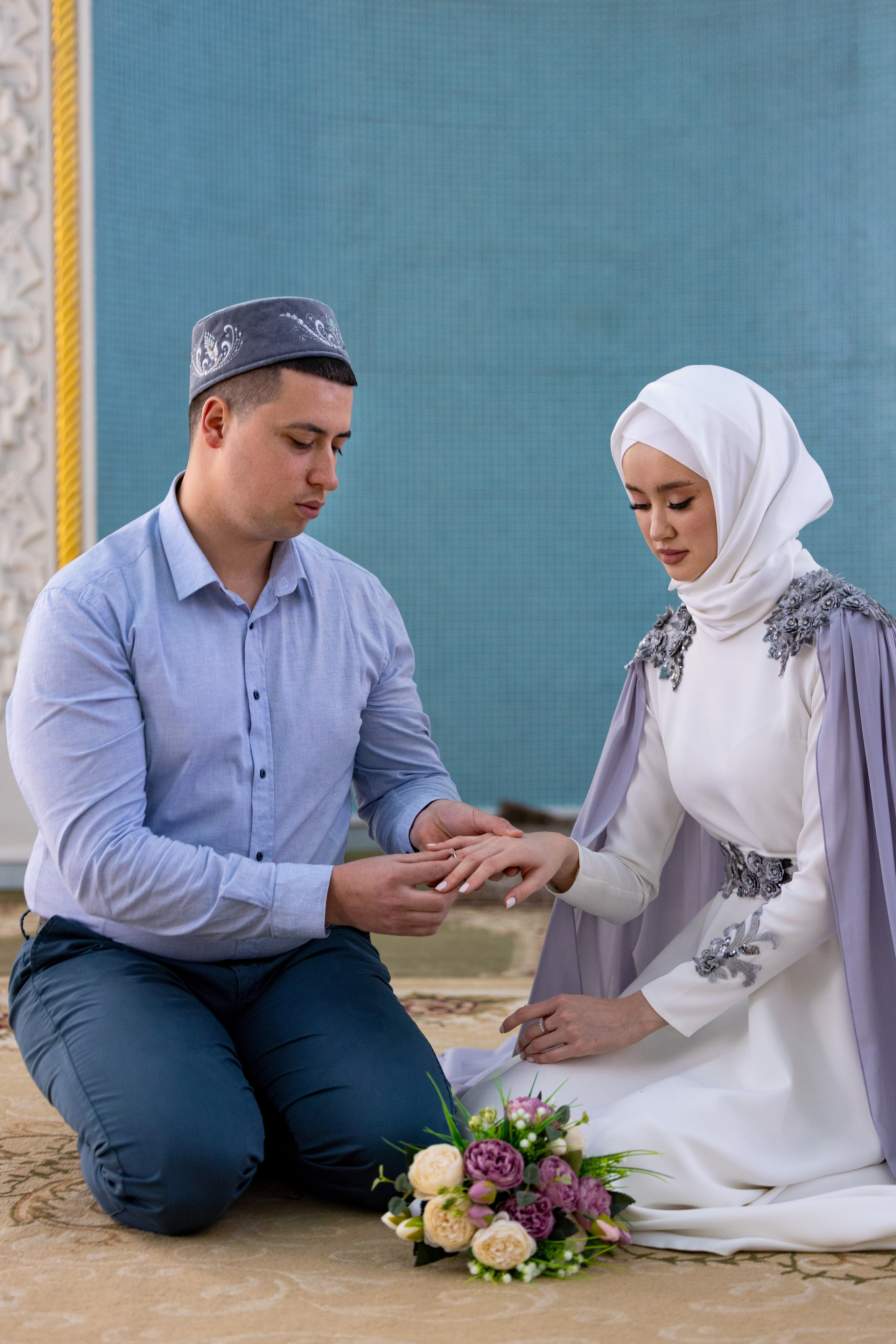 Никах в белой мечети. Свадебный фотограф Астрахань