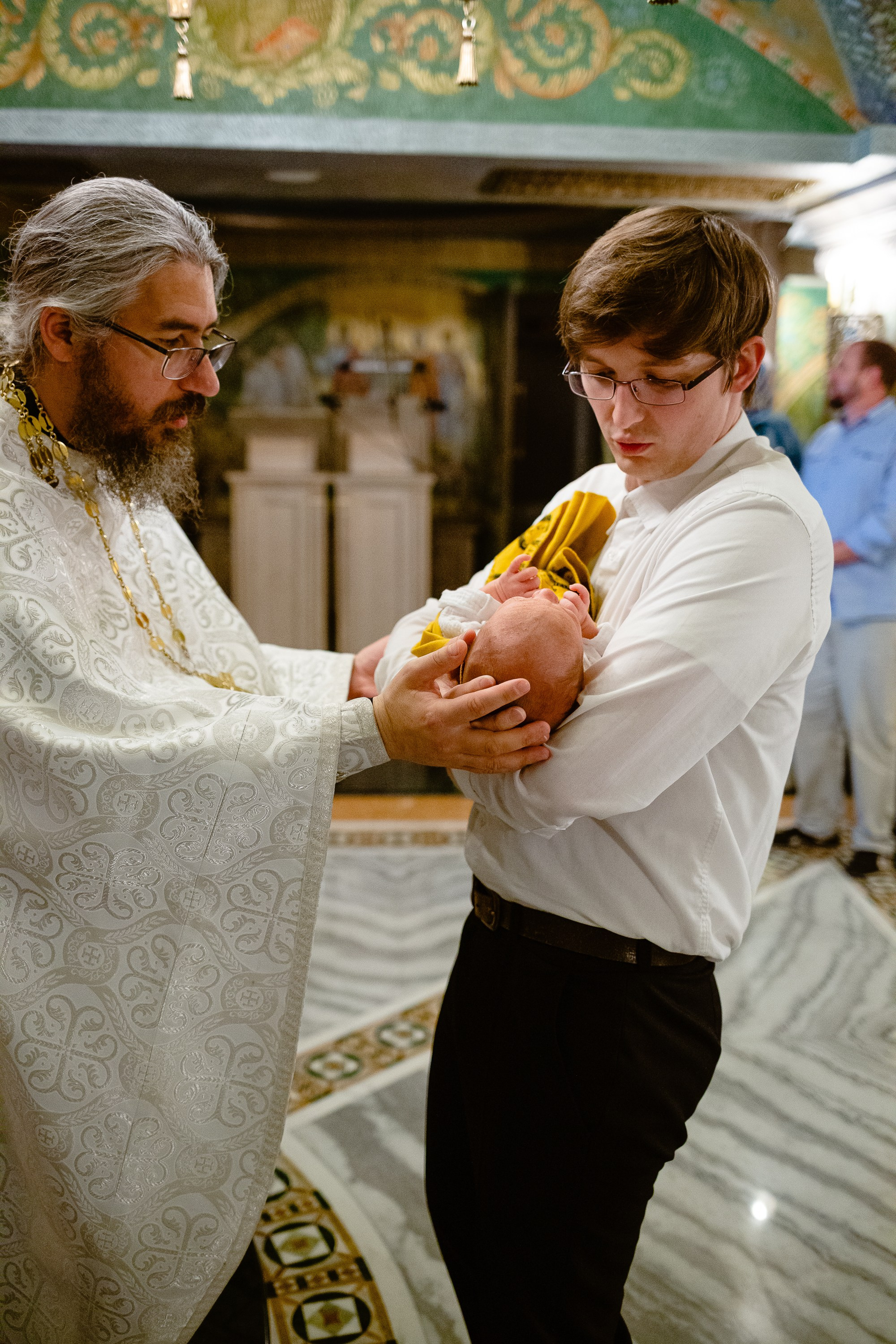 Съемка Крещения в Сретенском монастыре