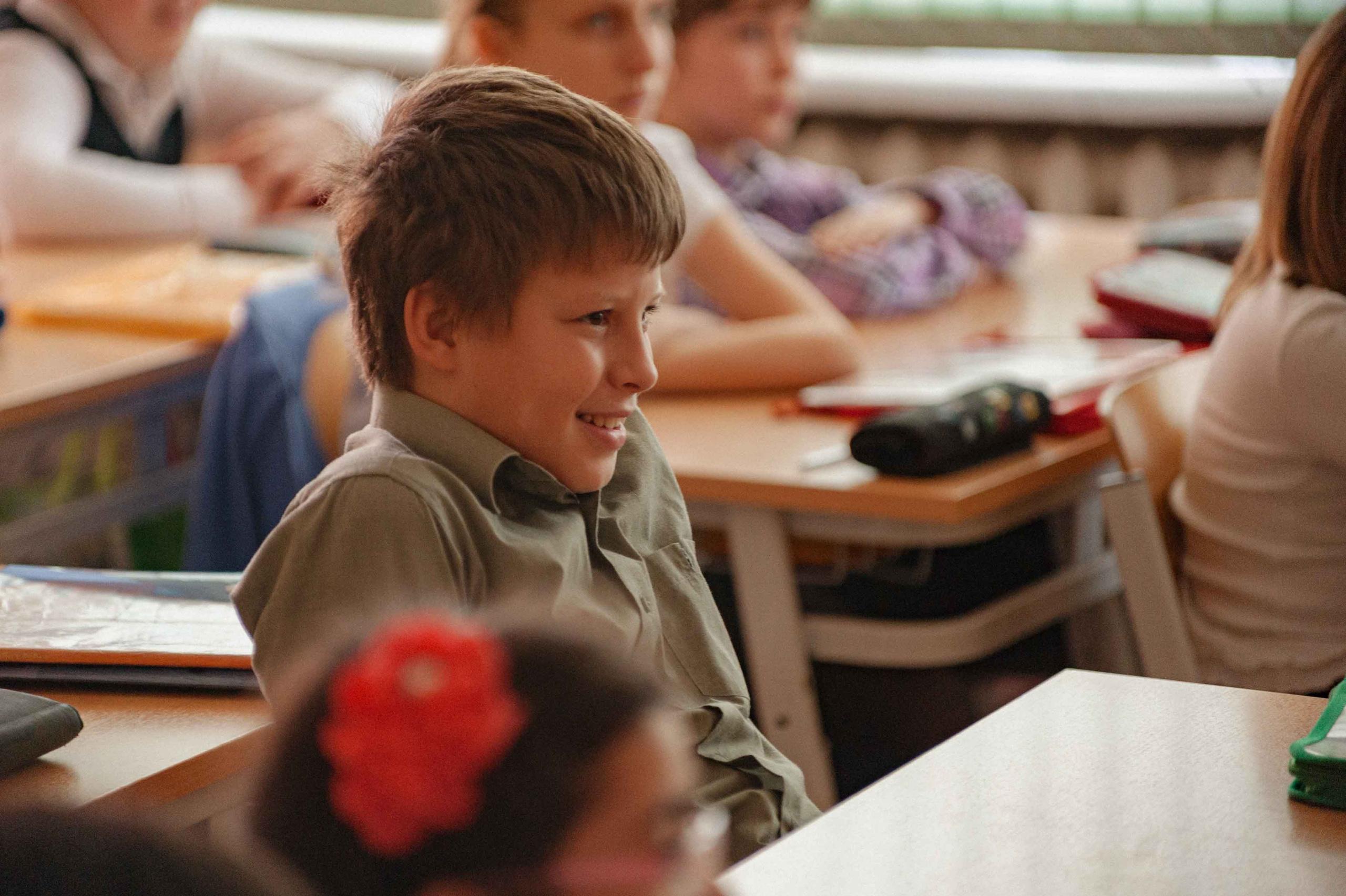 4 класс на уроке, школа 26, Москва, 2013 год. Фотограф и видеограф в Москве и Абу Даби Мария Кулагина