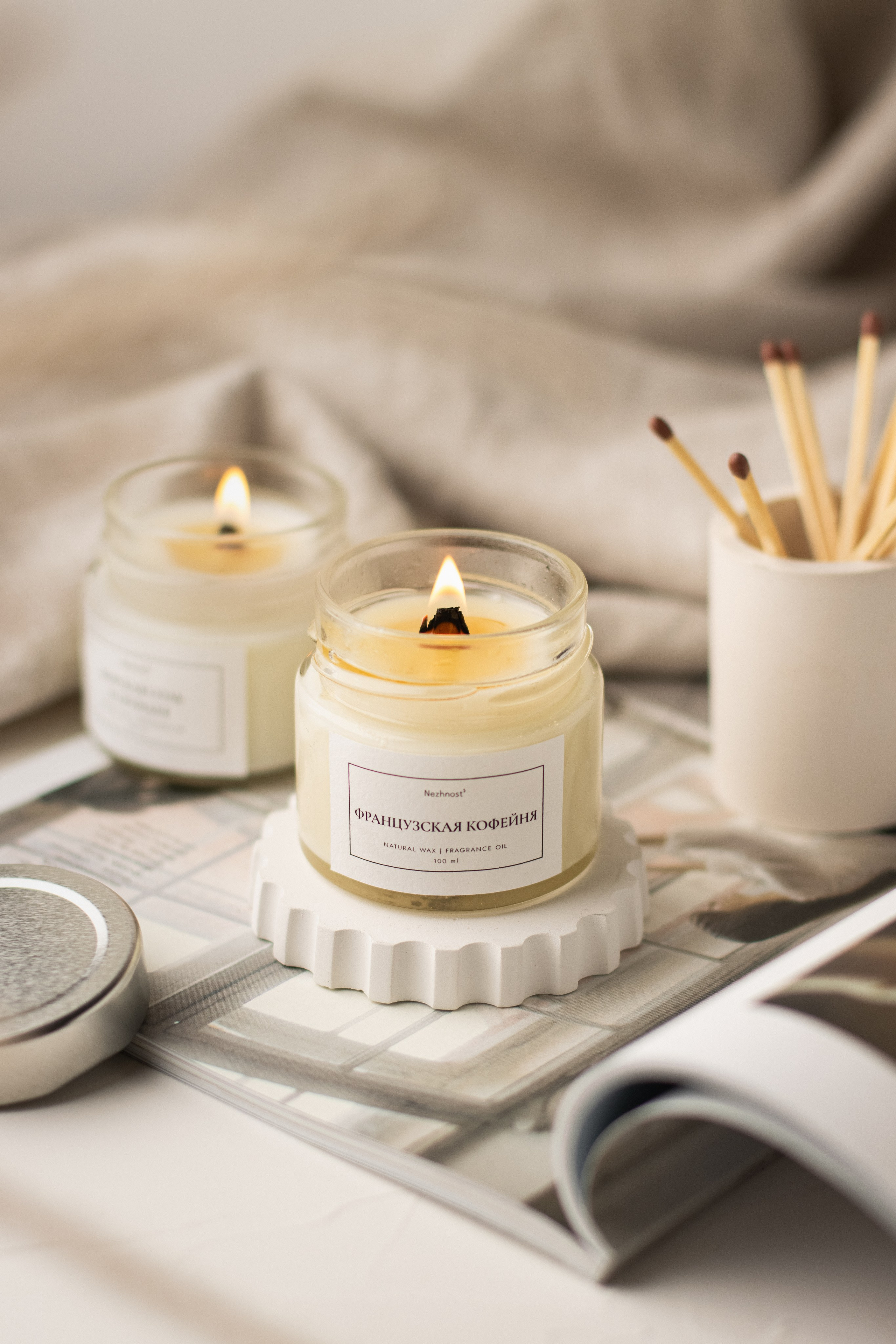Свечи Nezhnost'. Предметный фотограф в Балашихе Анастасия Михайлова