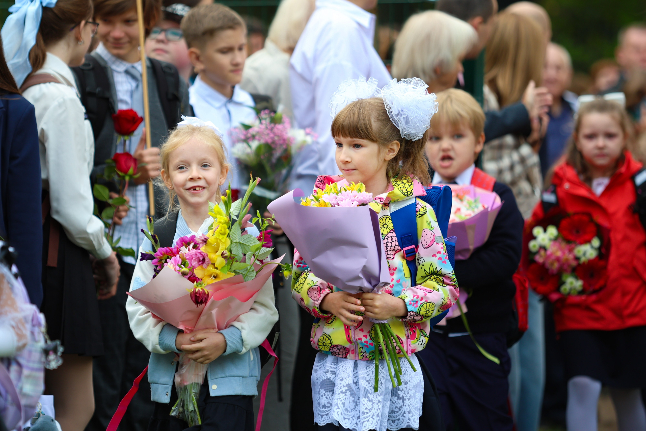 1 сентября в школе № 500. Фотограф Дарья Попова