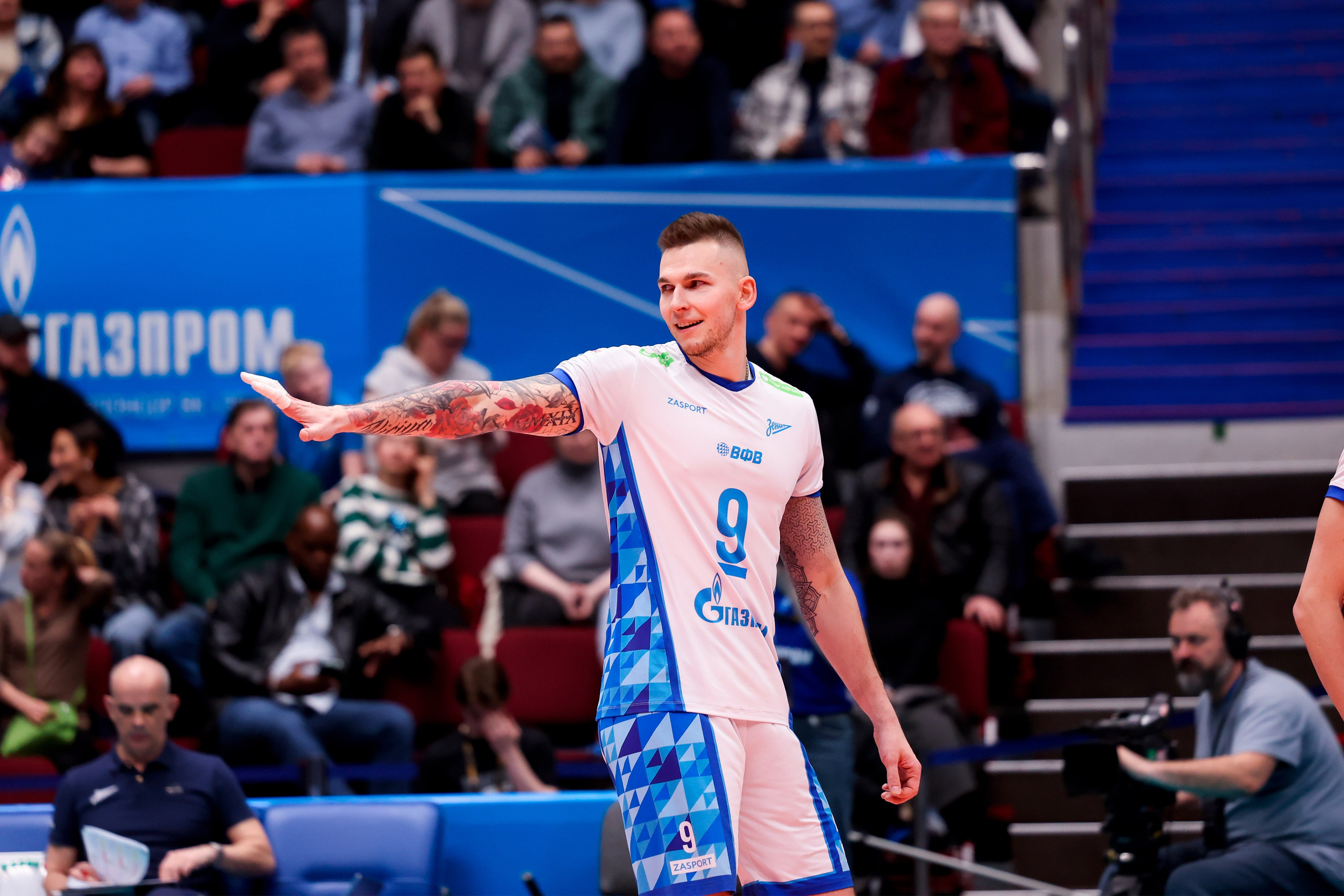 ВК Зенит — ВК Белогорье 08.04.2025. Спортивный и репортажный фотограф Антон Тереханов